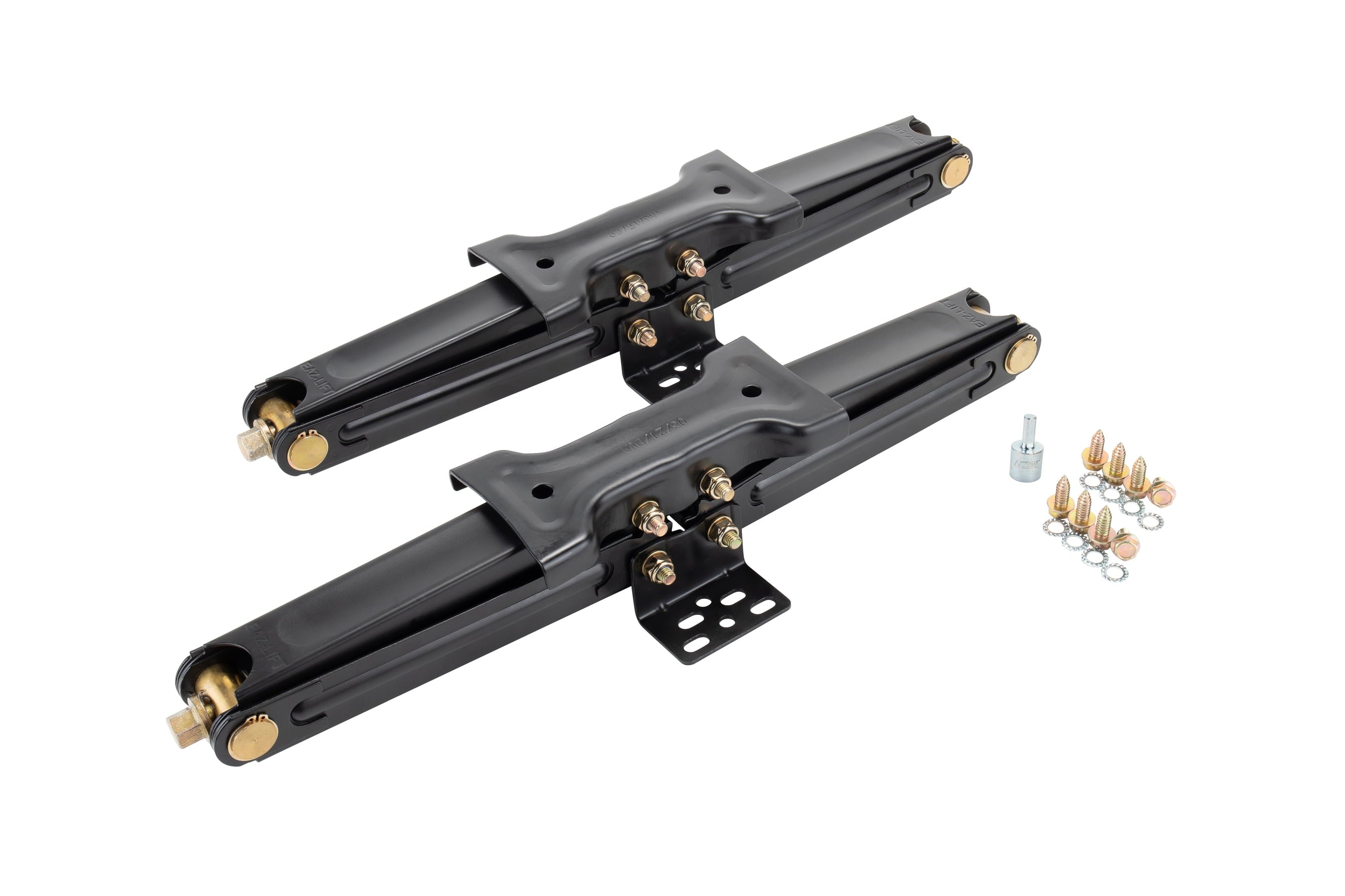 Camco Eaz-Lift Heavy-Duty Scissor Jacks | Certified 7,500lb Load Capacity | Powder-Coated, 2- Pack | 24-inch, Black(48830)