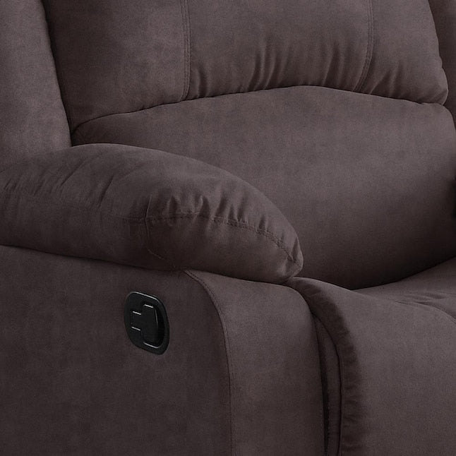 Relax A Lounger Chocolate Microfiber Recliner