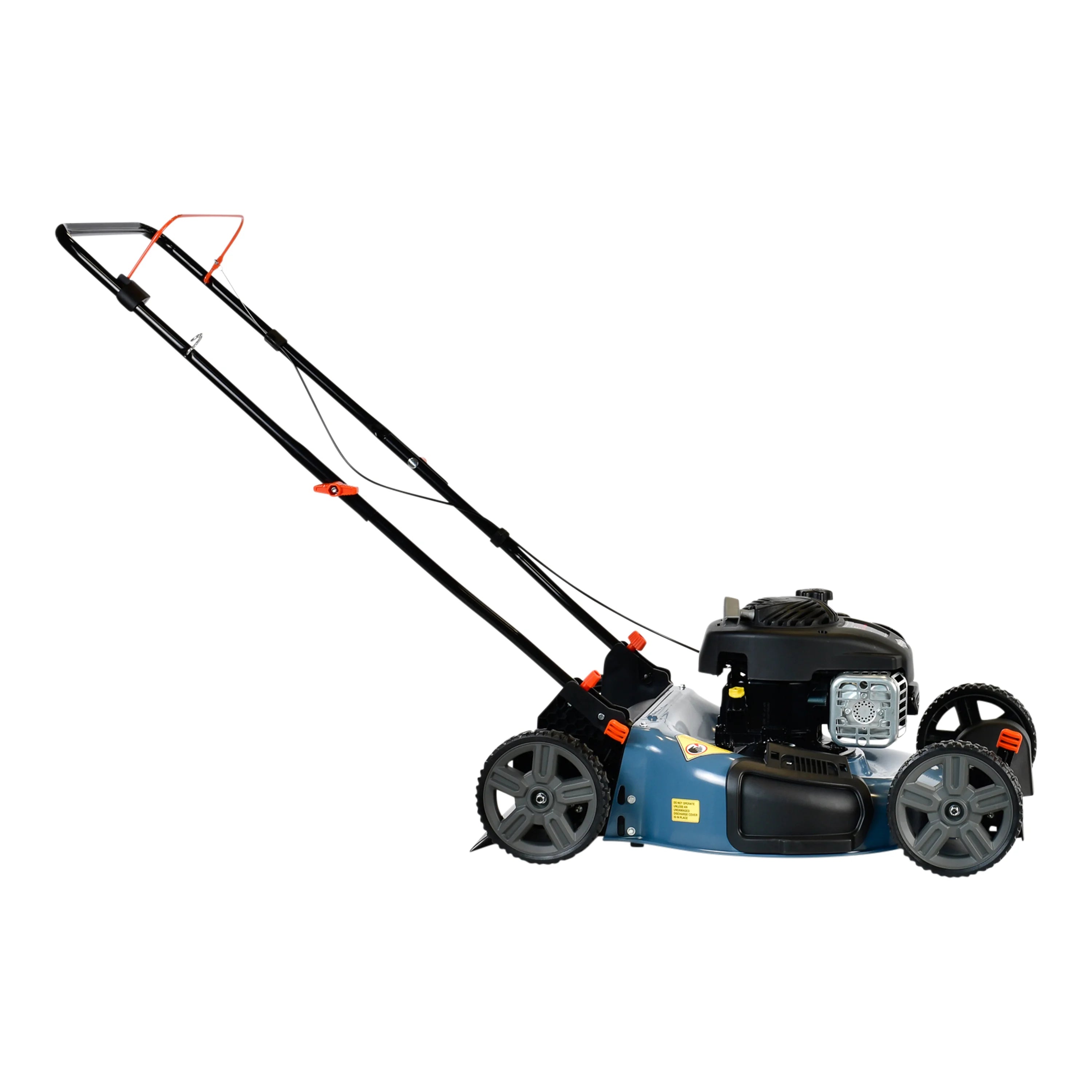 SENIX 21-Inch Push Lawn Mower, 125 cc 4-Cycle Gas Powered, Mulch & Side Discharge, Dual Lever Height Adjustment, LSPG-M3