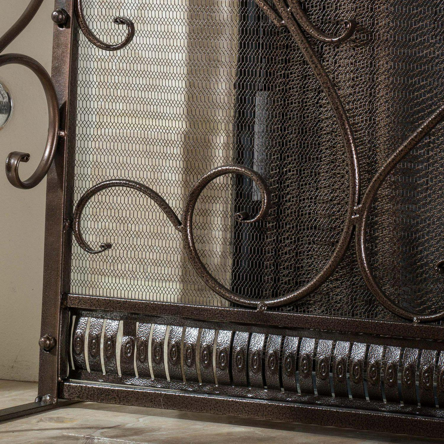 Visalia Iron Fireplace Screen
