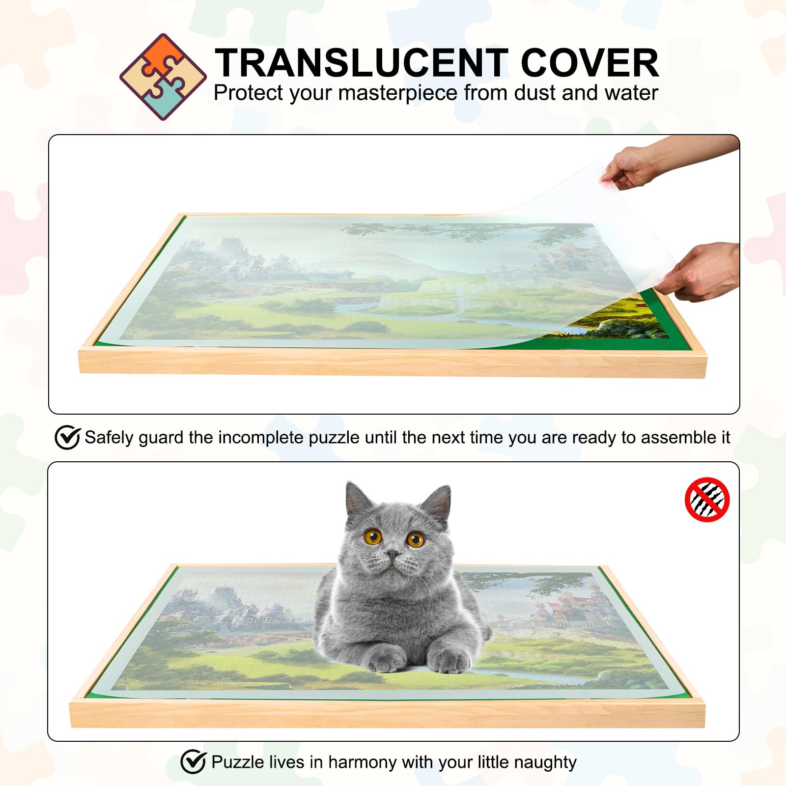 Adjustable Jigsaw Puzzle 1500pcs Drawers