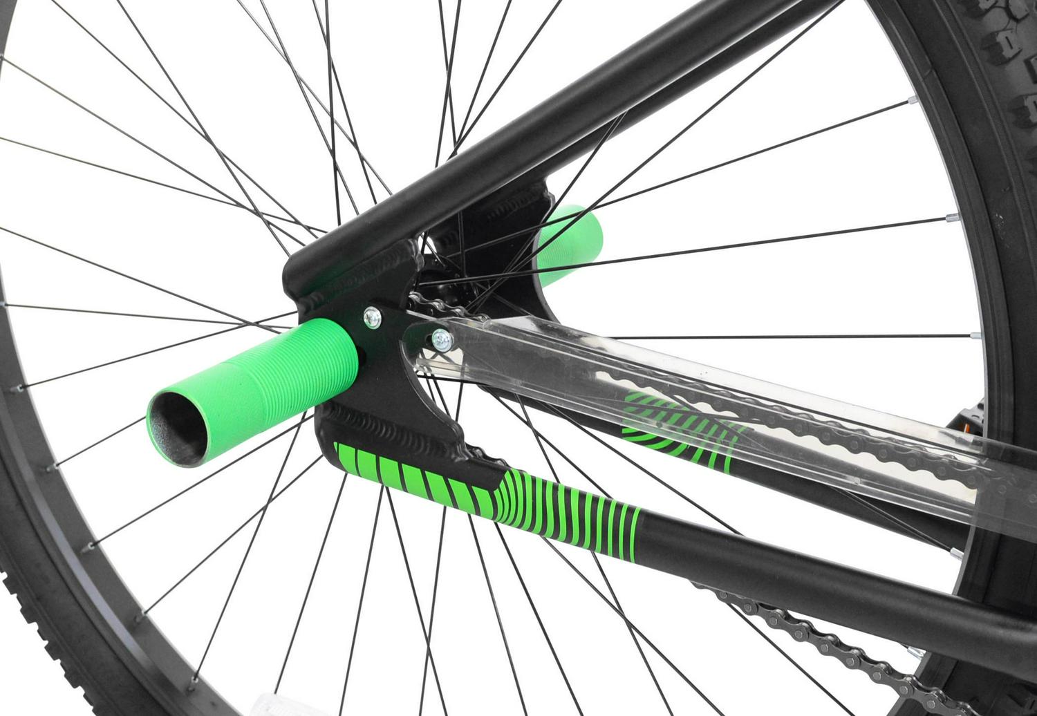 Kent 29 In. Surreal Mens BMX Cruiser Bike， Ages 13+， Black and Green