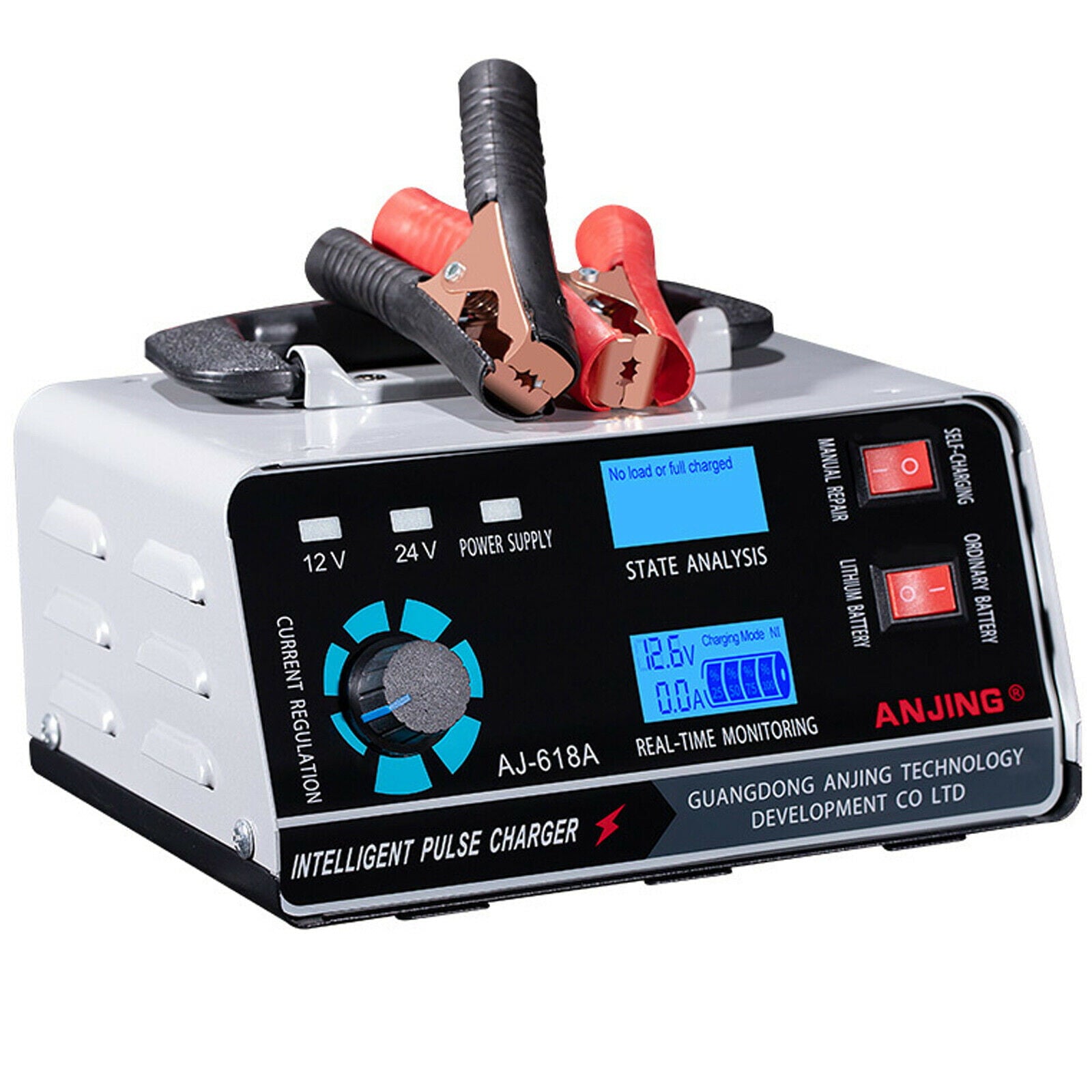 AJ-618A Smart Automatic Car Battery Charger Heavy Duty Pulse Repair Maintainer 12V