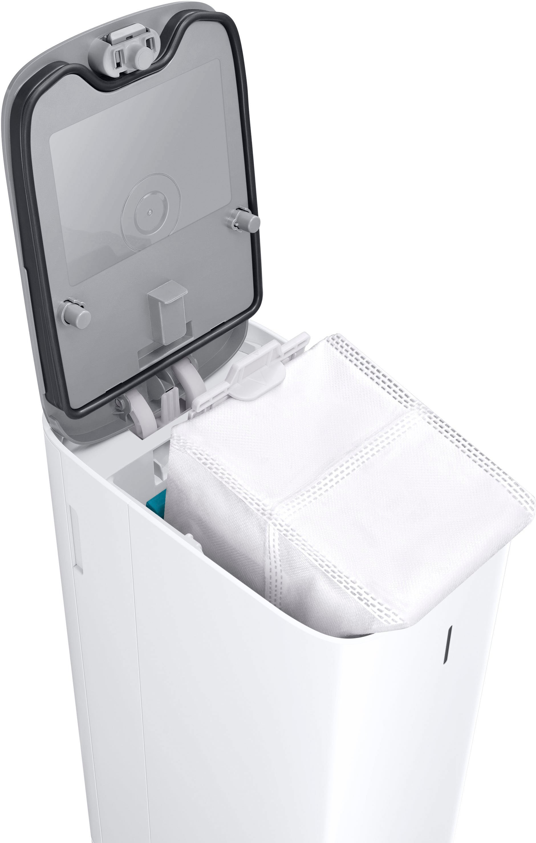 Samsung - Jet Bot+ Robot Vacuum with Clean Station - White