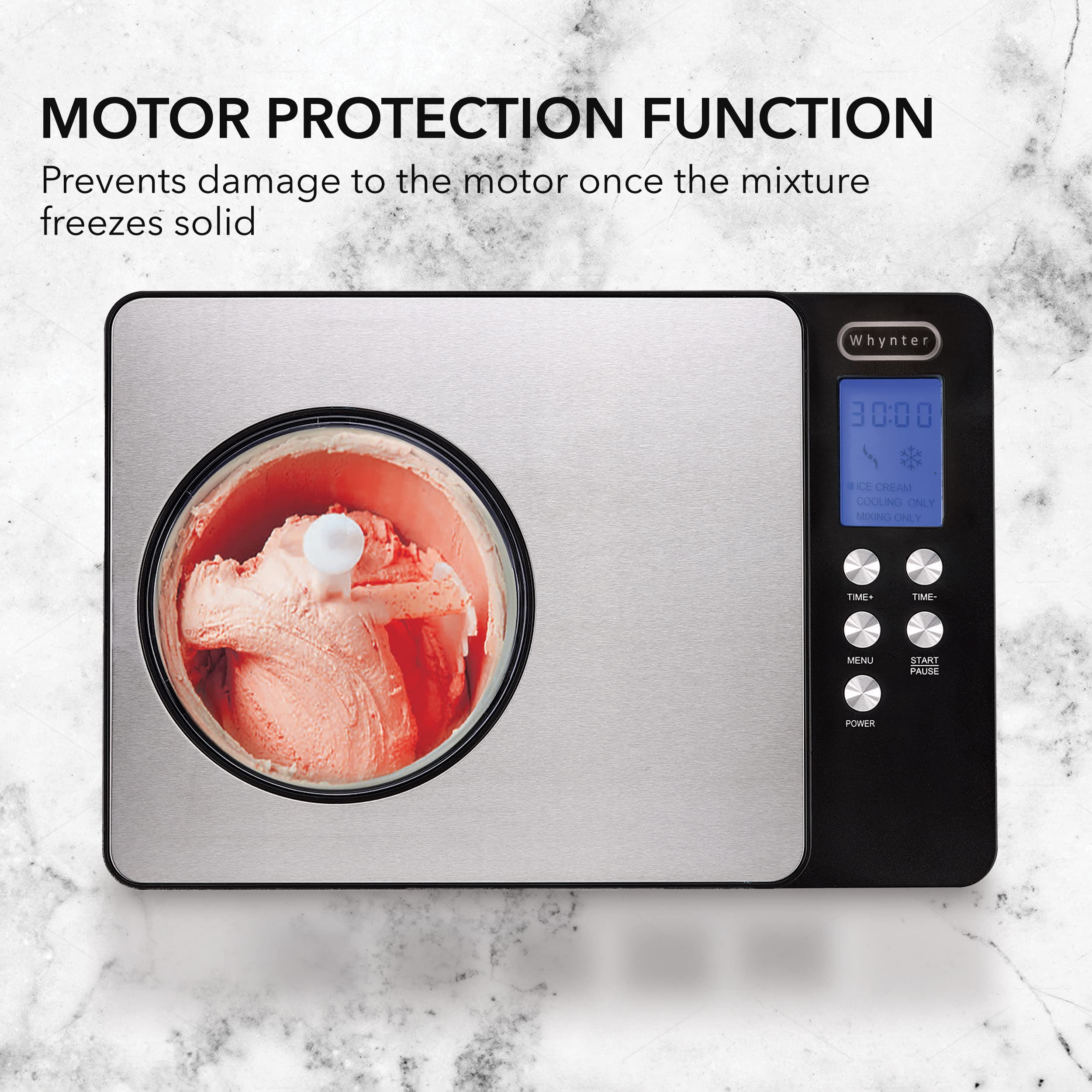 Whynter ICM 200LS Stainless 2 1 Quart Silver