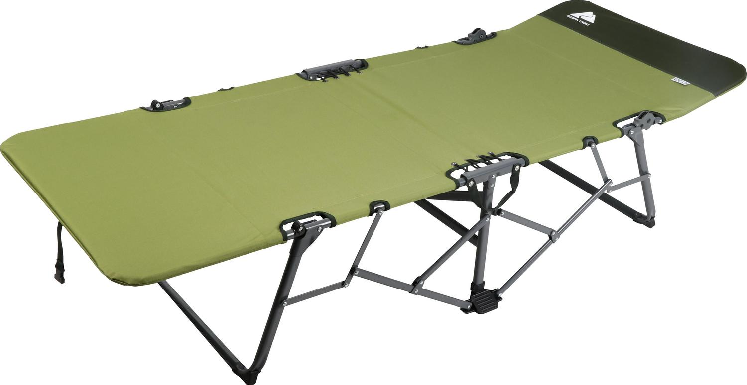 Ozark Trail Adult Quick Fold Speedy Camp Cot， Green， 79 x 33 x 16