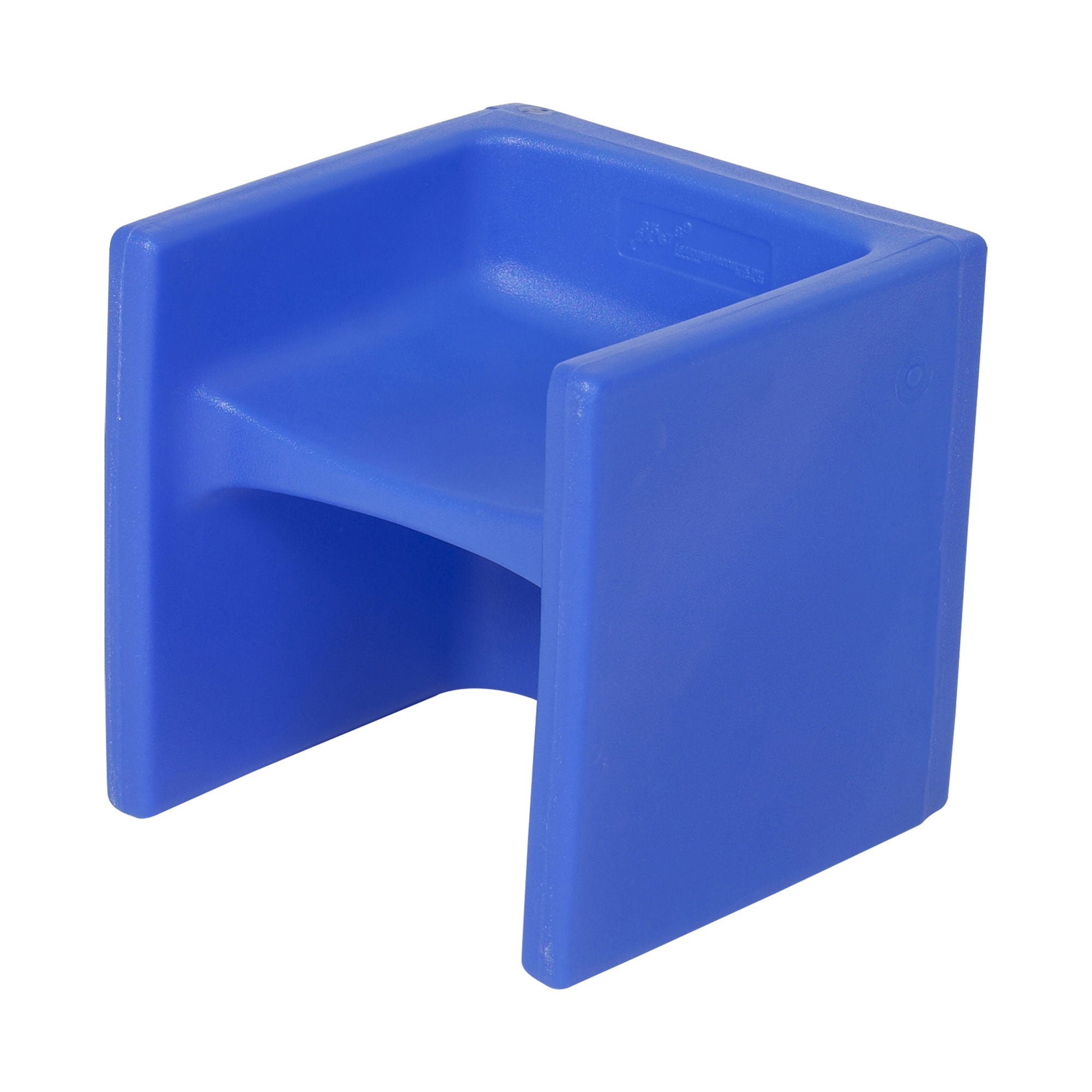 Children's Factory Indoor Outdoor Kids Cube Chair For Classroom & Playroom, Blue
