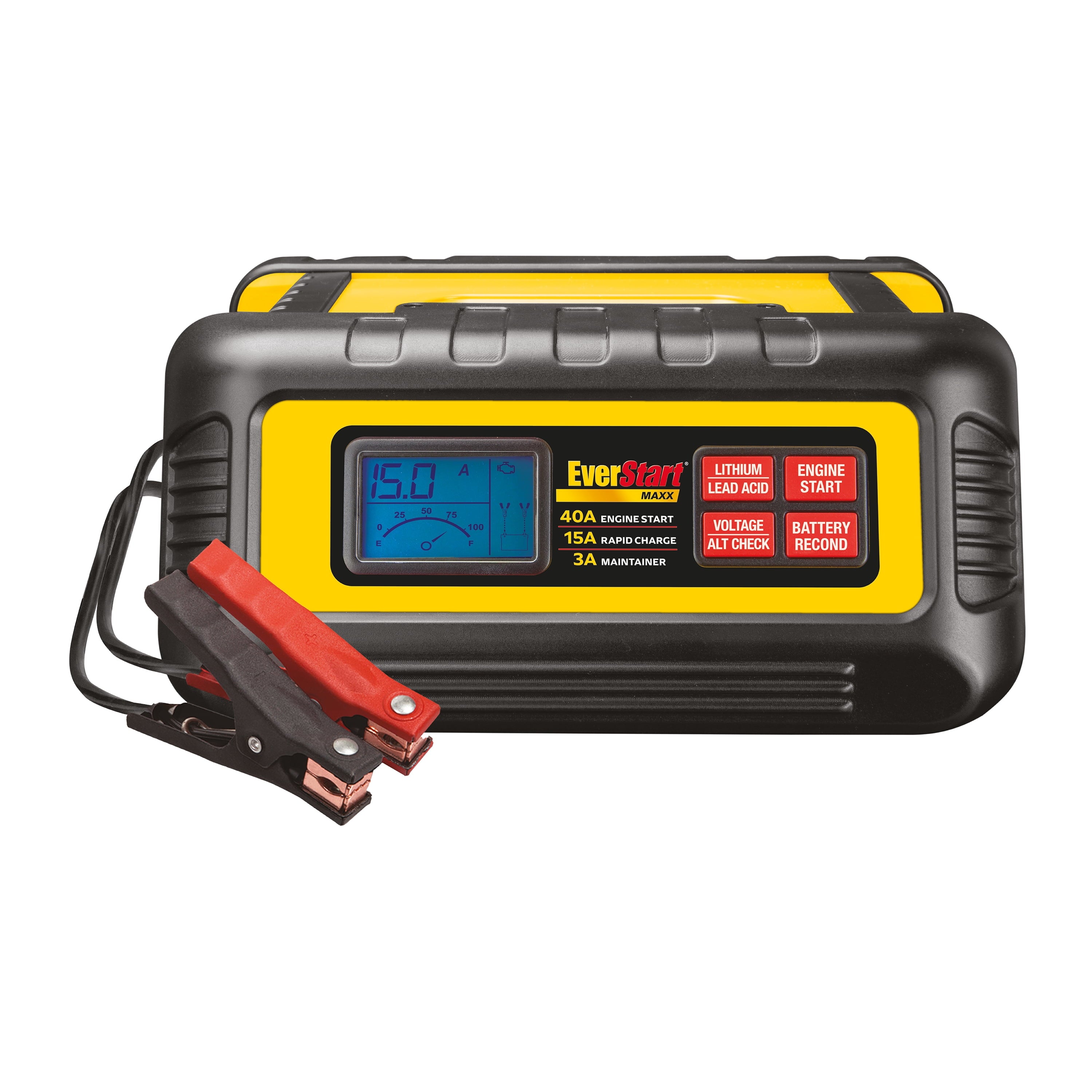 EverStart Maxx 15 Amp Battery Charger and Maintainer with 40 Amp Engine Start (BC40BE)