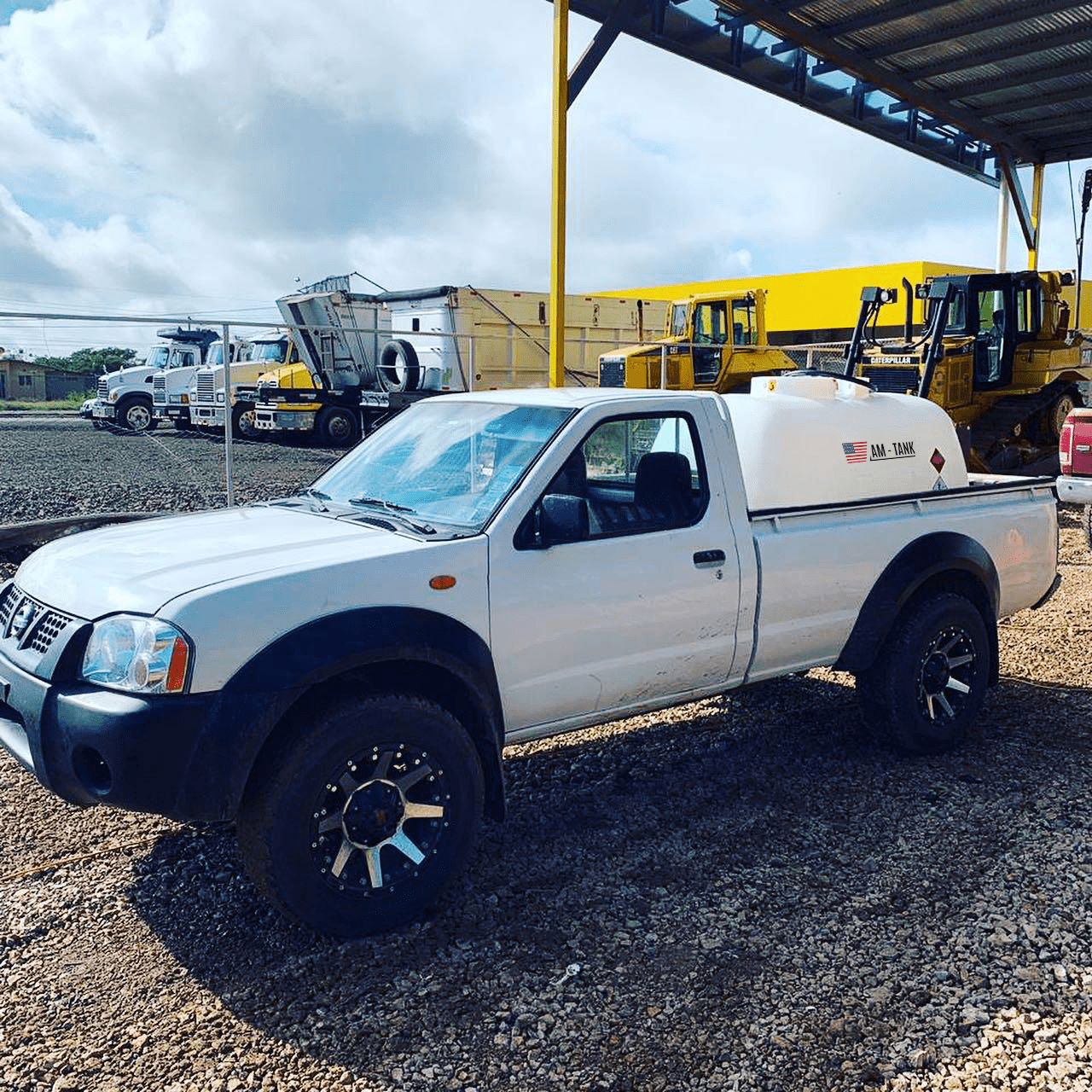 AM-TANK 253gl Auxiliary Diesel Fuel Tank with 12V pump, 16ft hose and Automatic Nozzle