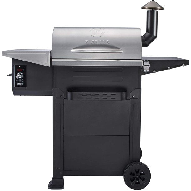 Z GRILLS ZPG-6002E 573inch Wood Pellet Grill and Smoker 6-in-1 BBQ Stainless Steel