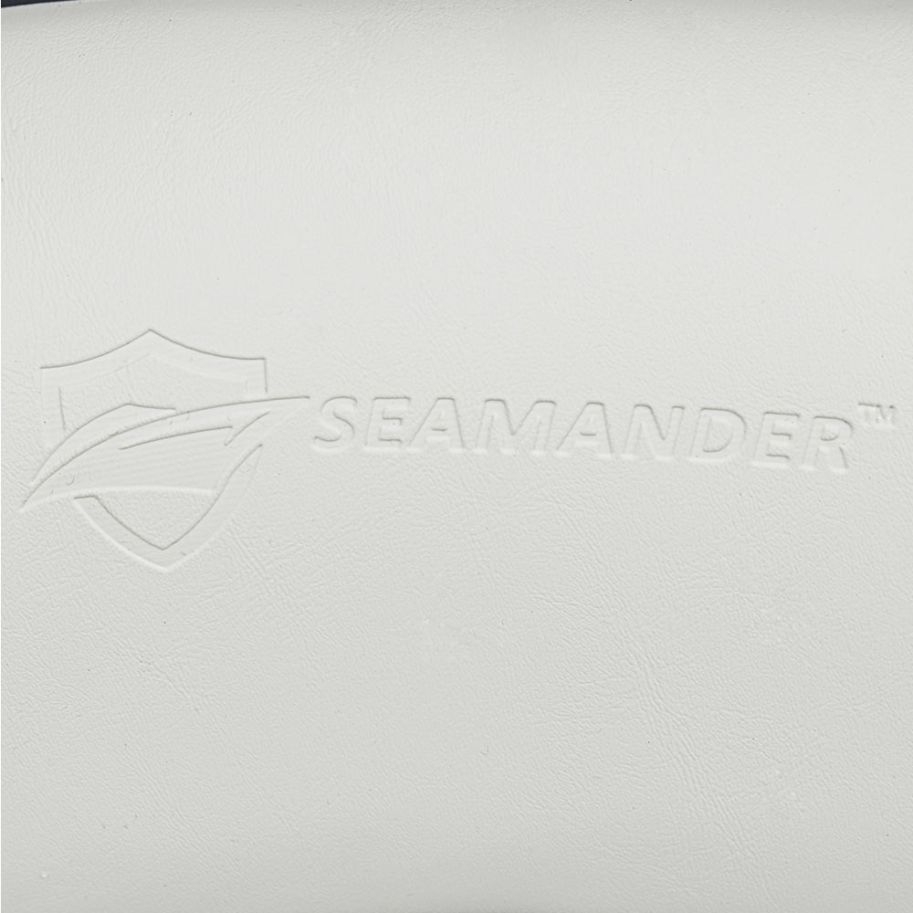 Seamander S1043 series Premier Pontoon Furniture Bucket Seat, Captain Seat, Colors White/Charcoal