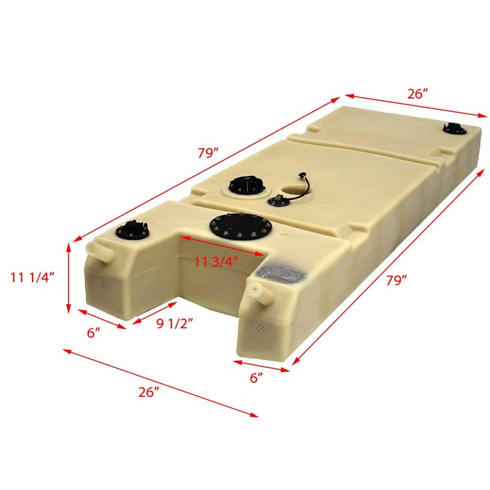 Axis Boat Gas Fuel Tank 3030555BD | 65 Gallon 2015 T23 Poly