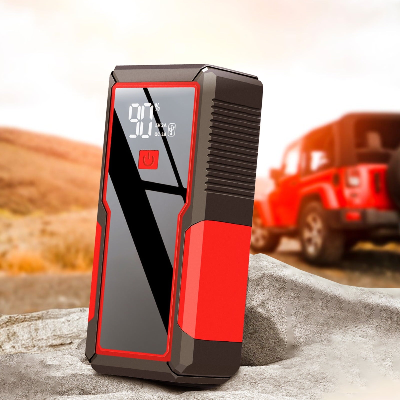 Car Battery Jump Starters 2000A Jump Start Battery Pack For All Gasoline And Diesels Engines Portable 12V Car Charger Jumper With Type C Quick Charge LED Lights