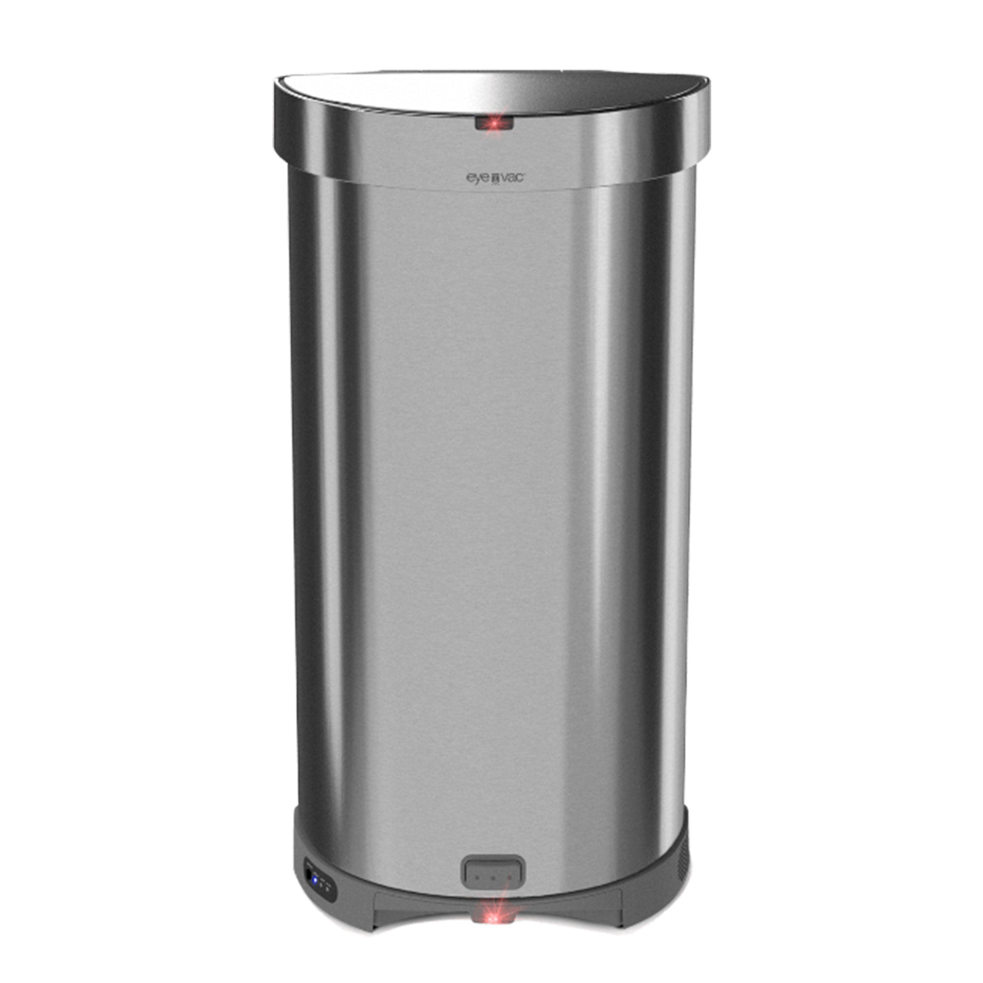 EyeVac 2 in 1 Stainless Steel Touchless Vacuum Cleaner & Trash Bin (Used)