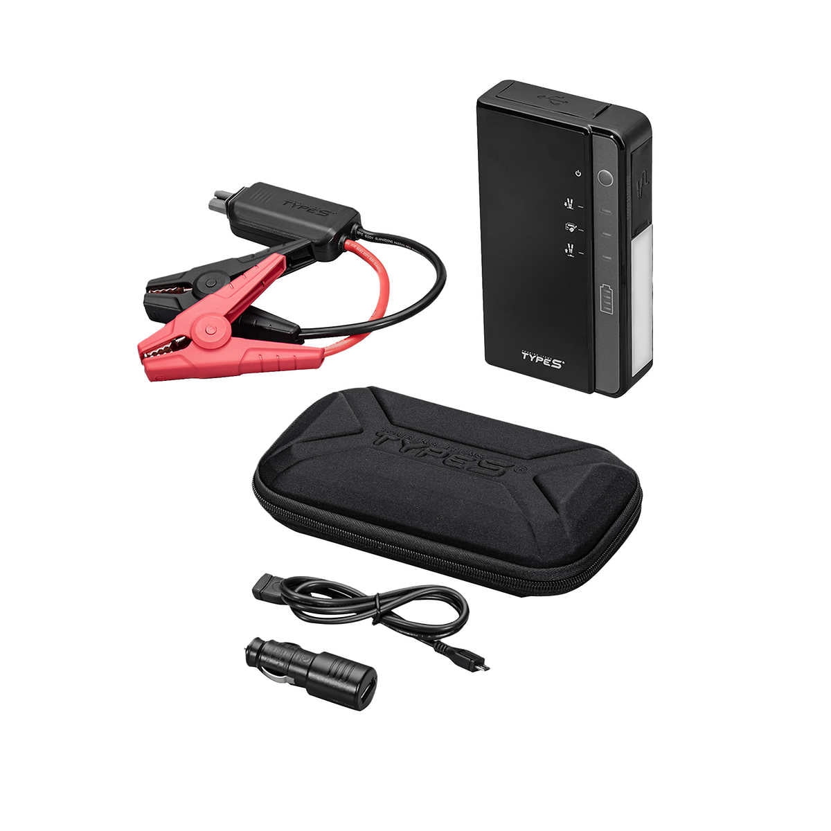 Type S Portable Jump Starter & Power Bank with Emergency Multimode Floodlight