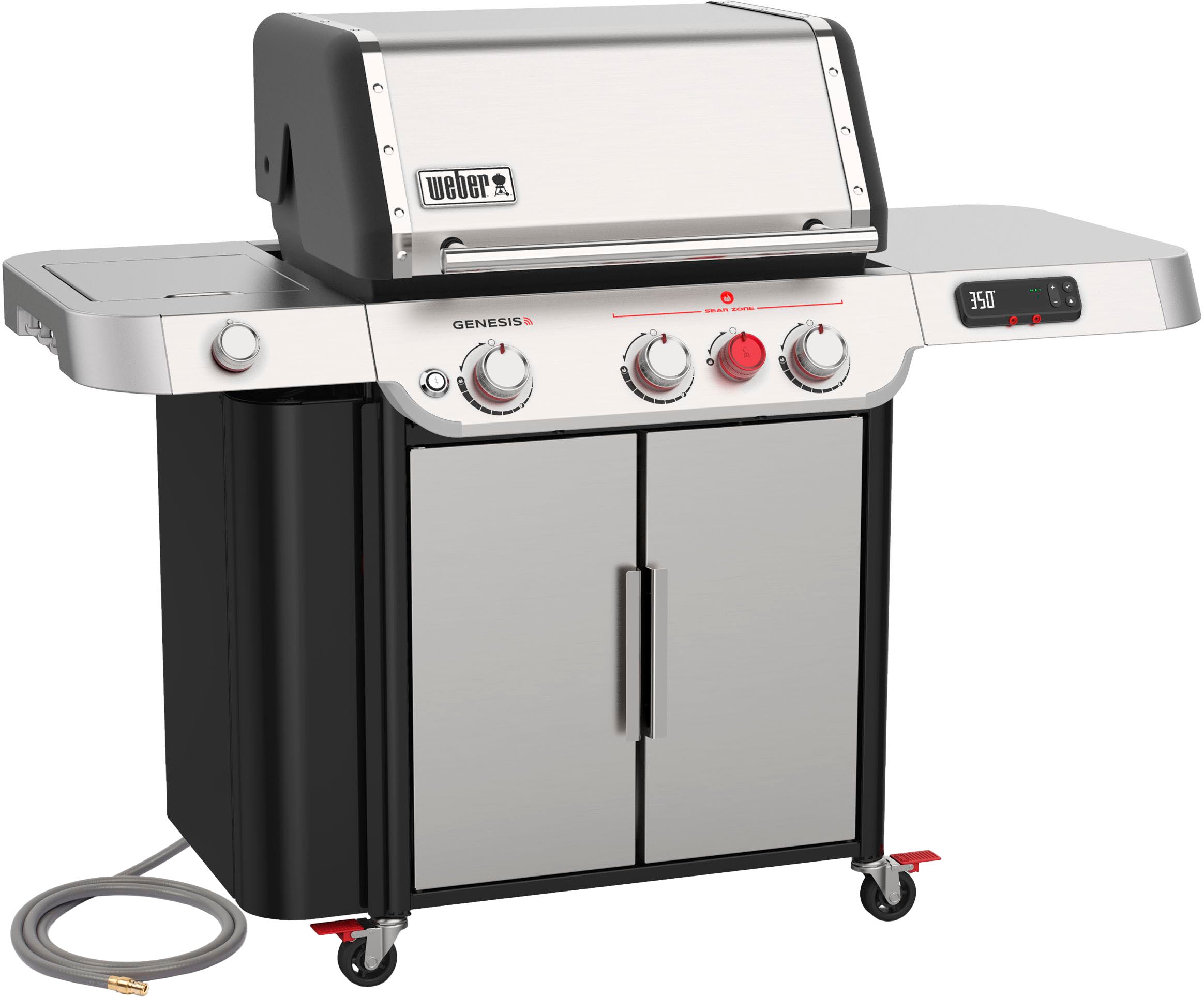 Weber - Genesis Smart SX-335 Natural Gas Grill - Stainless Steel