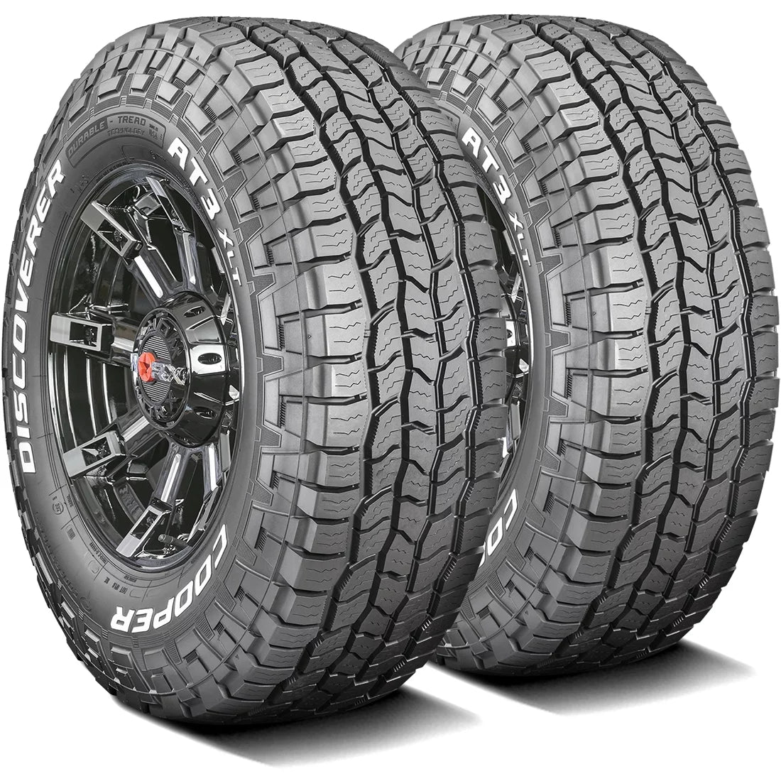 Pair of 2 (TWO) Cooper Discoverer AT3 XLT LT 285/75R16 126/123R E 10 Ply A/T All Terrain Tires Fits: 2006-08 Hummer H3 Base, 2009 Hummer H3 Championship Series
