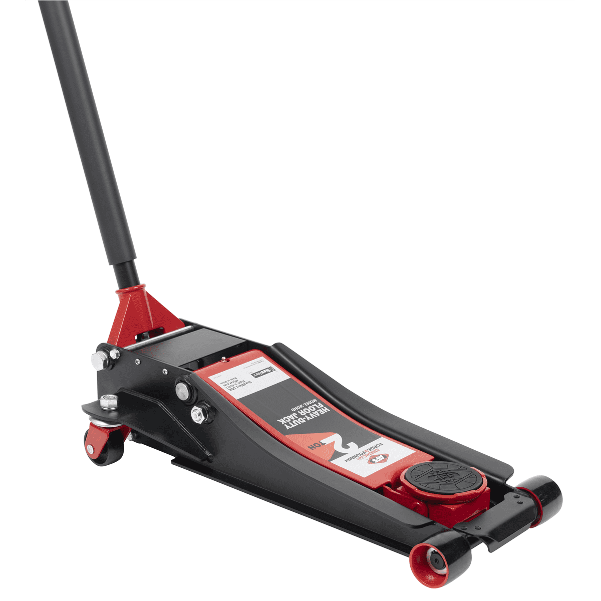 American Forge & Foundry AFF - Service Jack - 2 Ton Capacity - Lightning Lift - Short Chassis - Low Profile - 2 pc Handle - 2.75