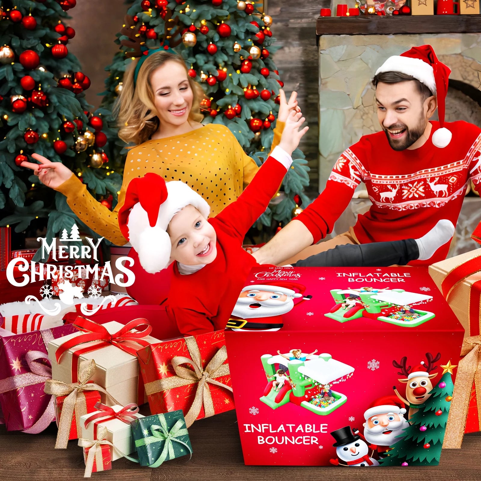 Track 7 Inflatable Bounce House for Kids, 80