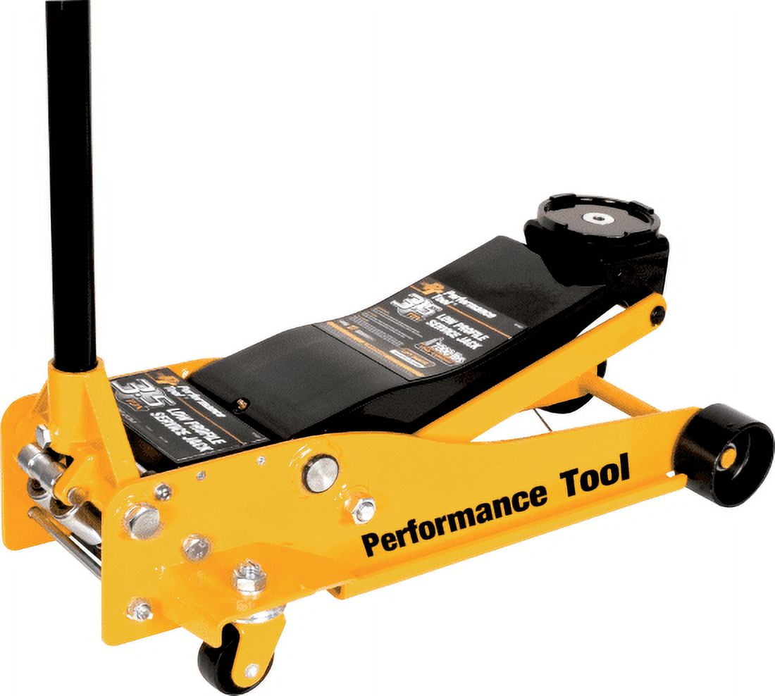 Performance Tool 3.5 Ton (7,000 lbs.) Capacity Low Profile Service Jack (W1627)