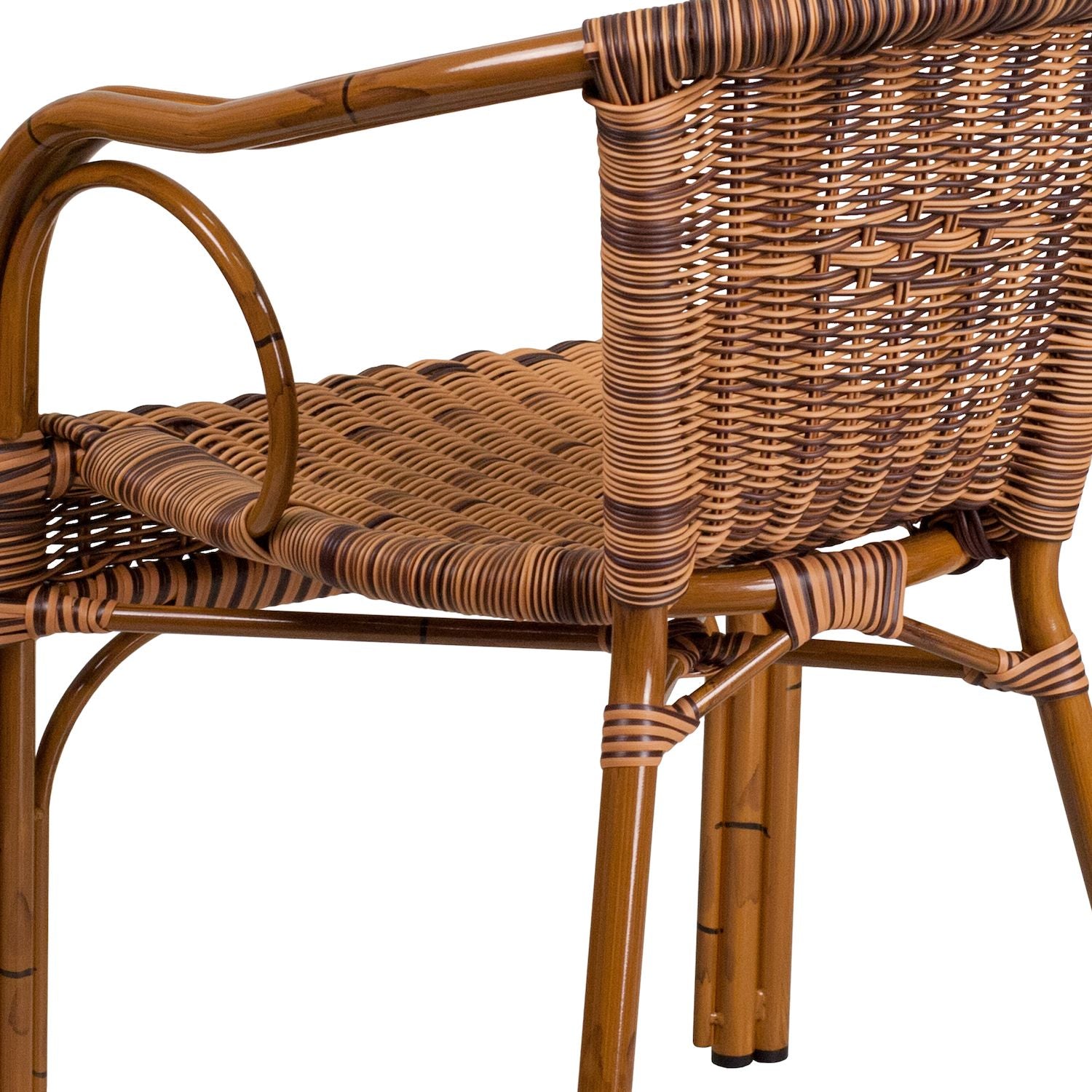 Flash Furniture Cadiz Rattan Restaurant Patio Chair