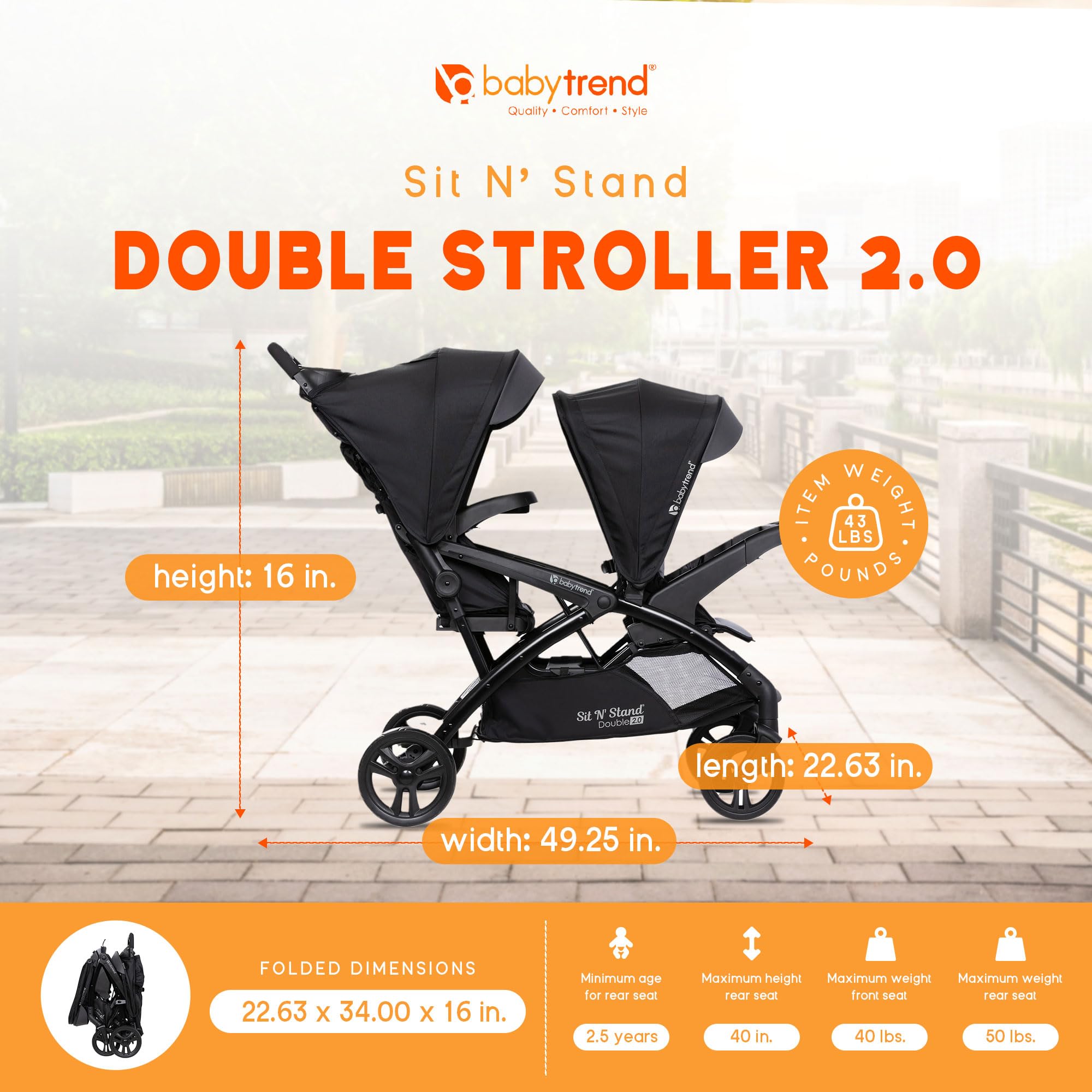 Baby Trend Stroller Harness Compartment