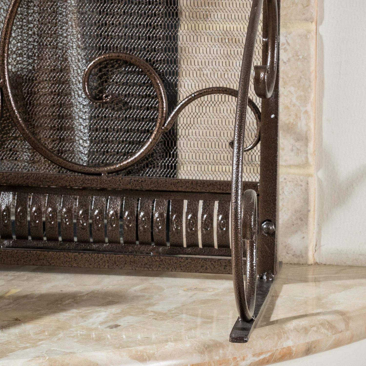 Visalia Iron Fireplace Screen