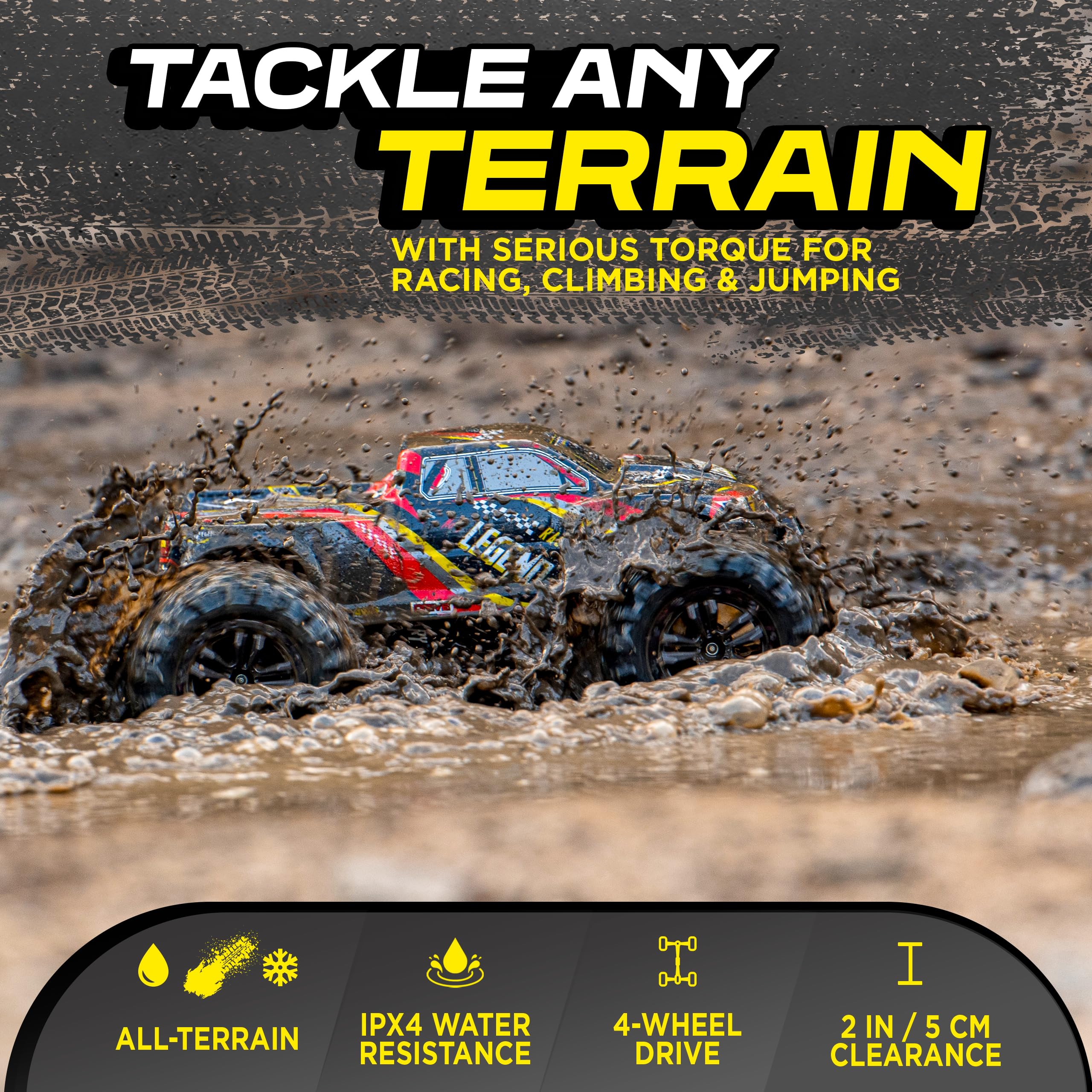 remote control car monster truck waterproof adults kids