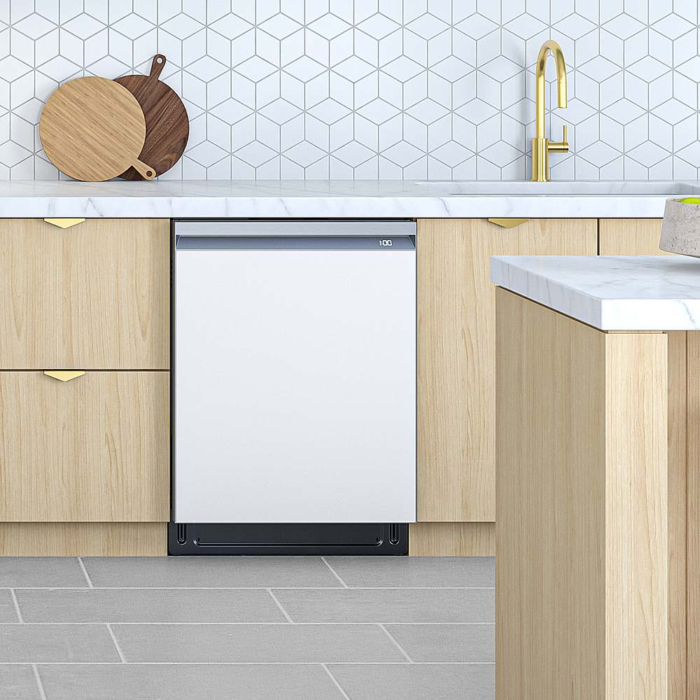 Samsung - Bespoke Smart 42dBA Dishwasher with StormWash+ and Smart Dry - Custom Panel Ready