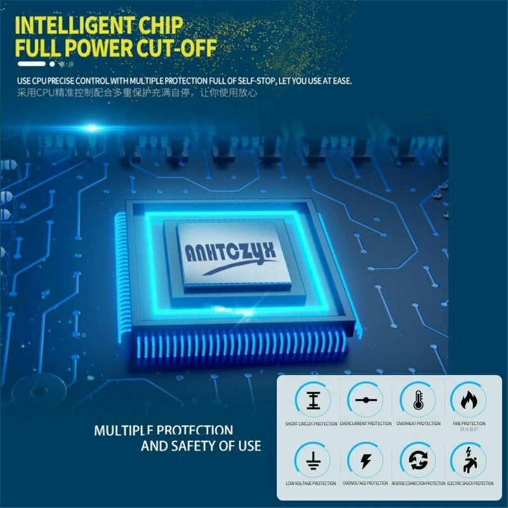 Buodes Summer Savings Clearance Spring Newness Smart Battery Charger 12 / 24V 8A 150Ah Car Battery Charger Car