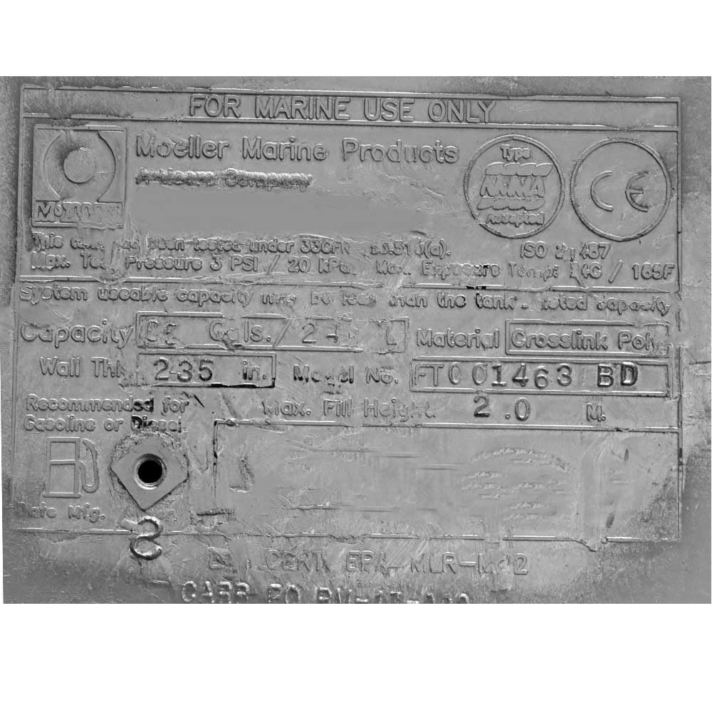 Axis Boat Gas Fuel Tank 3030555BD | 65 Gallon 2015 T23 Poly