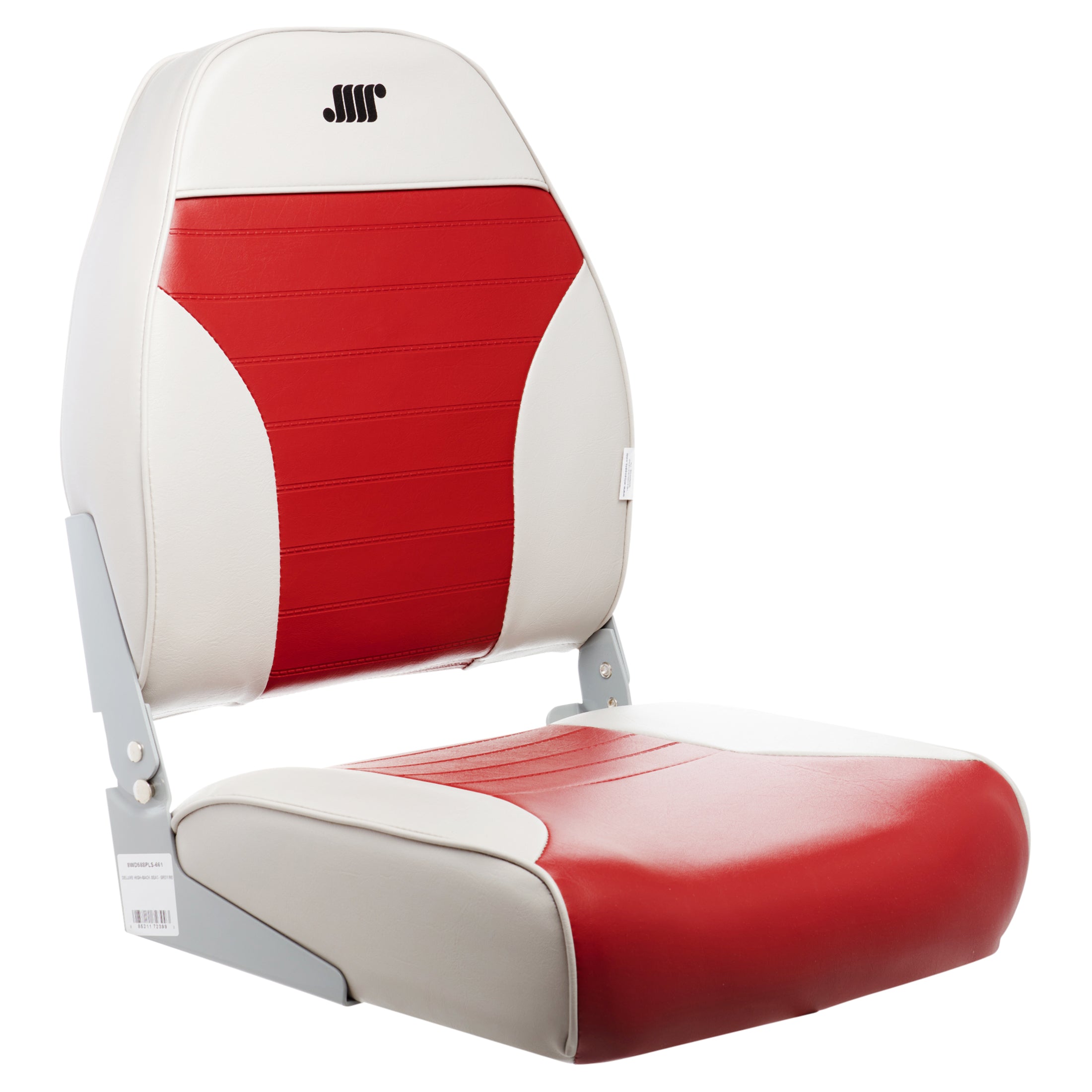 Wise 8WD588PLS-661 Standard High Back Boat Seat�� Grey/Red