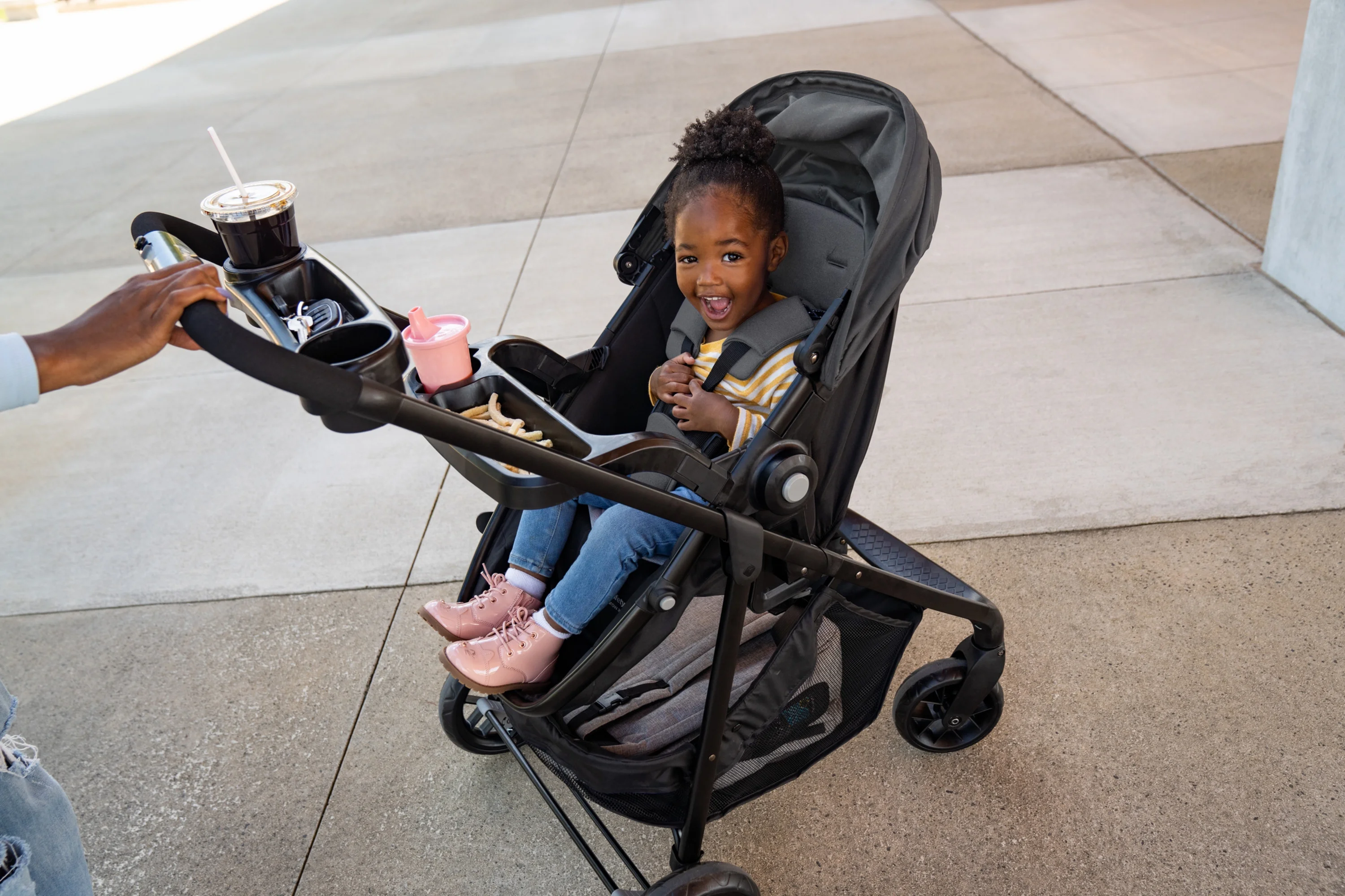 Safety 1st Grow and Go Sprint Modular Travel System Stroller with Rear-Facing Infant Car Seat, Bluestone