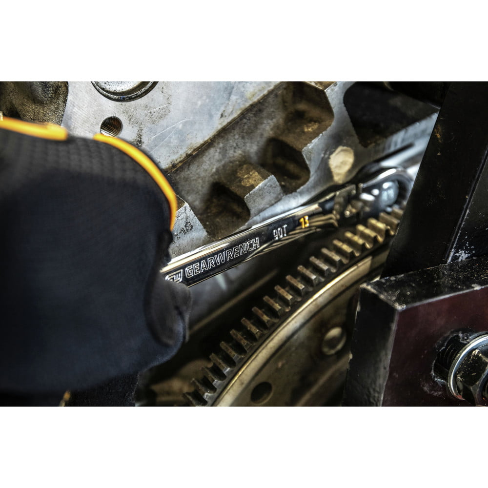 GearWrench 16Pc 12PT Metric Flex Combi Ratchet Wrench Set