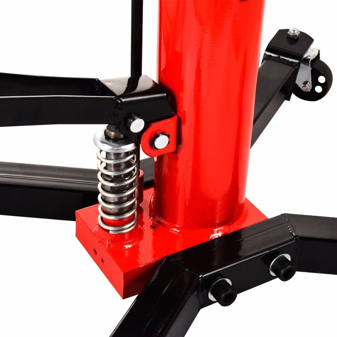 JSTUOKE Hydraulic Car Transmission Jack Vertical Lift,1660 Pounds,360°Rotating Wheel Lift,Red