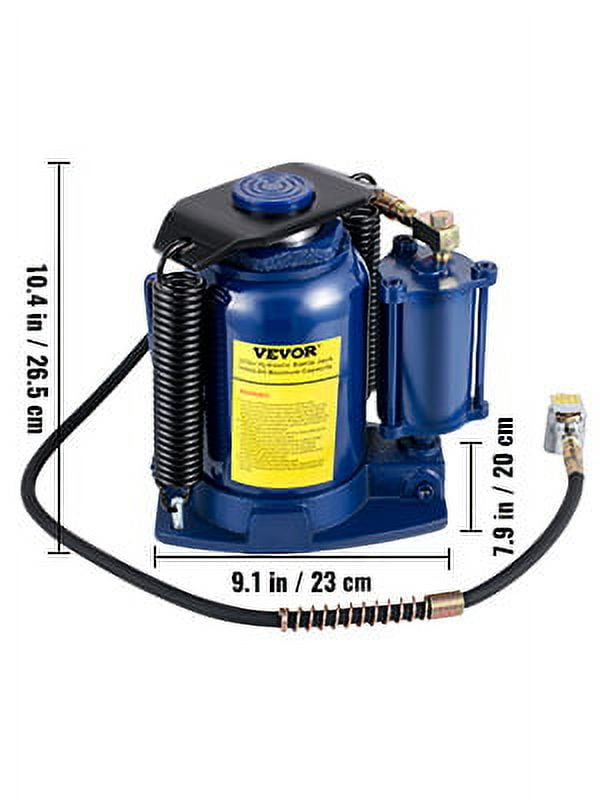 VEVOR Air Hydraulic Bottle Jack, 32 Ton/70550lbs, Pneumatic/Manual High Lift Bottle Jack, with Hand Pump for Car Truck RV Repair Lift