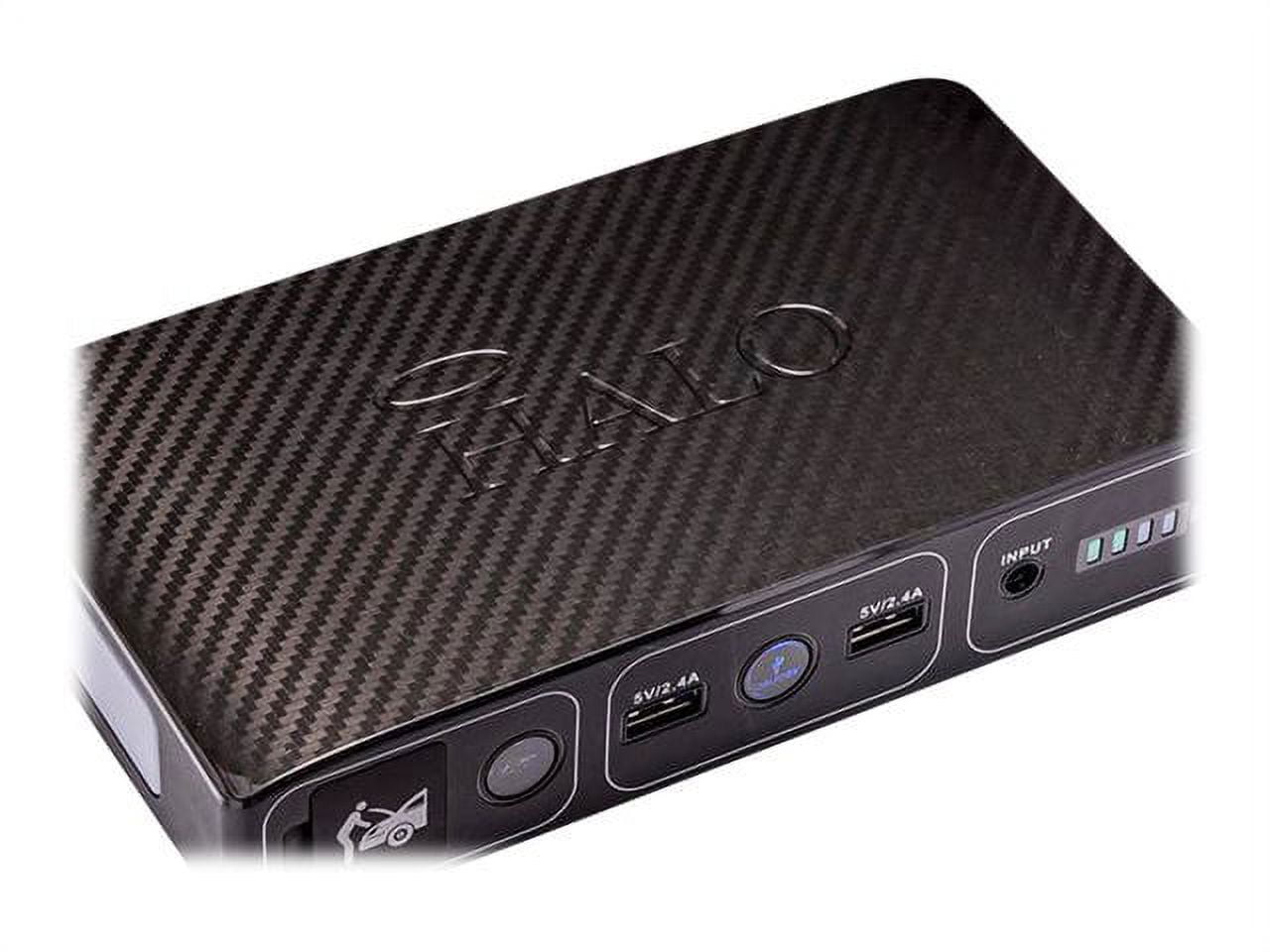 Halo Bolt 58830 Mwh Portable Phone Laptop Charger Car Jump Starter with AC Outlet - Black Graphite