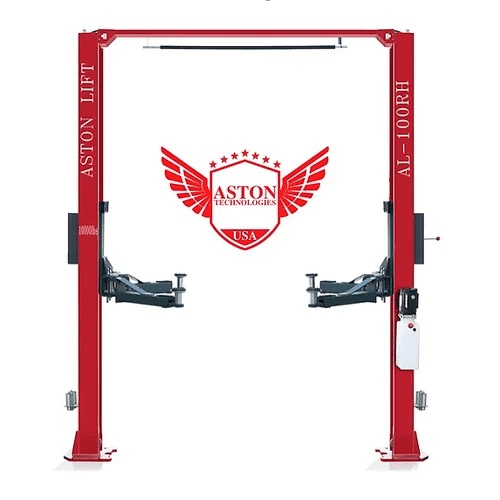 Aston Technologies* 2-Post Car Lift Overhead Symmetric Single Point Lock Release AL-100RH