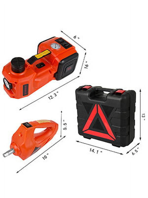 BENTISM Electric Car Jack 3 Ton Floor Jack Lift 12V W/Impact Wrench & Tire Inflator Pump
