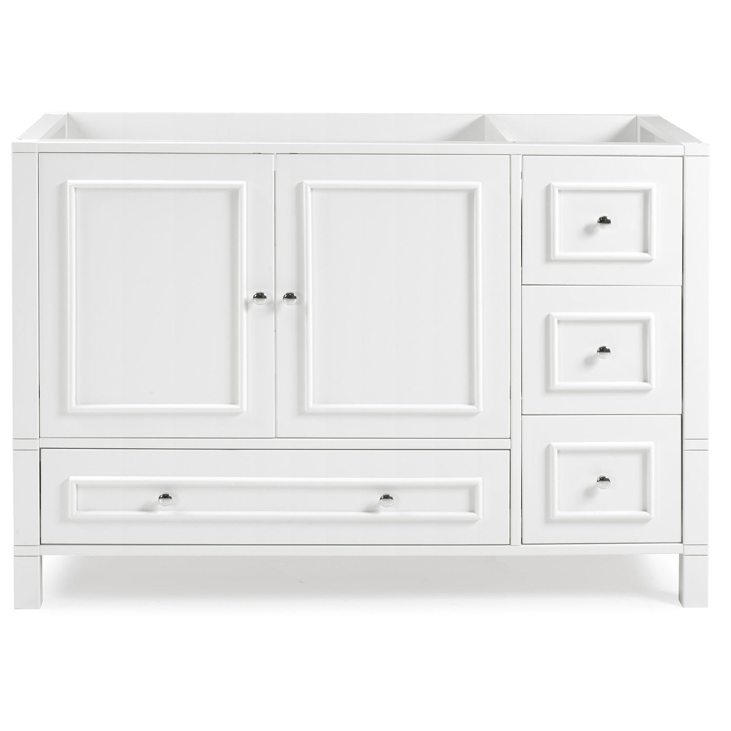 Alaterre Furniture Williamsburg White Vanity Cabinet