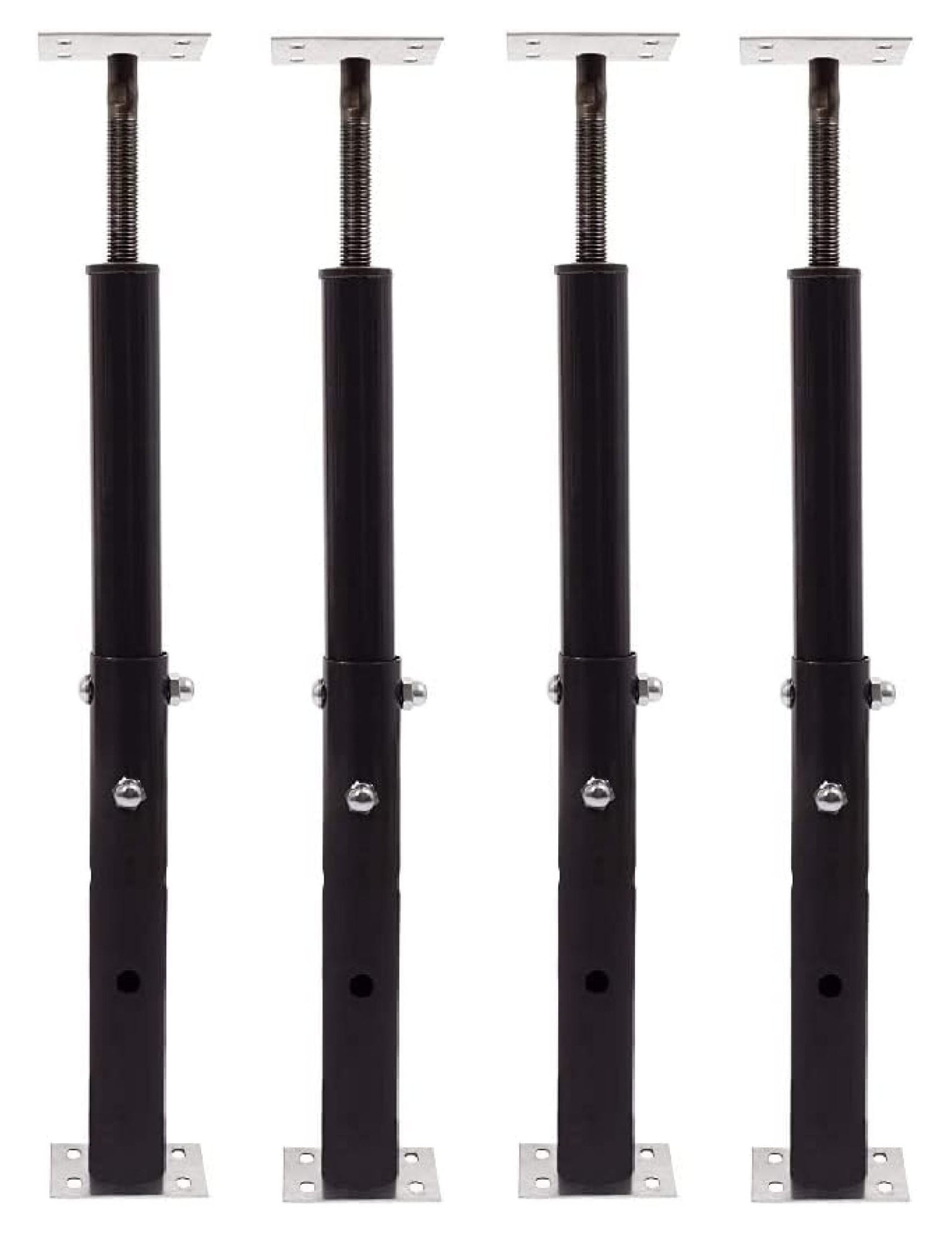 Akron Products Adjustable Floor Jack (Model C-3), Akron Jacks Floor Jacks, Telescoping Jack for Temporary Support, Size Range 1'7''-3' (Fоur Расk)