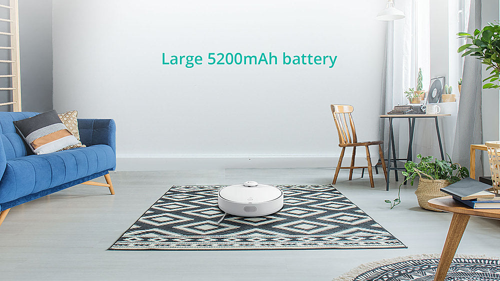 360 - S9 LiDAR Dual-Eye Vacuum+Mop Combo Robot Cleaner - White