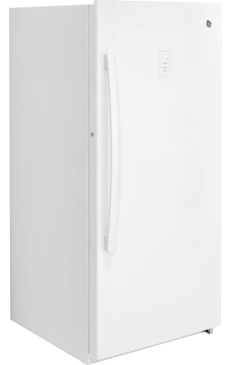 GE 14.1 Cu. Ft. White Garage Ready Frost-Free Upright Freezer