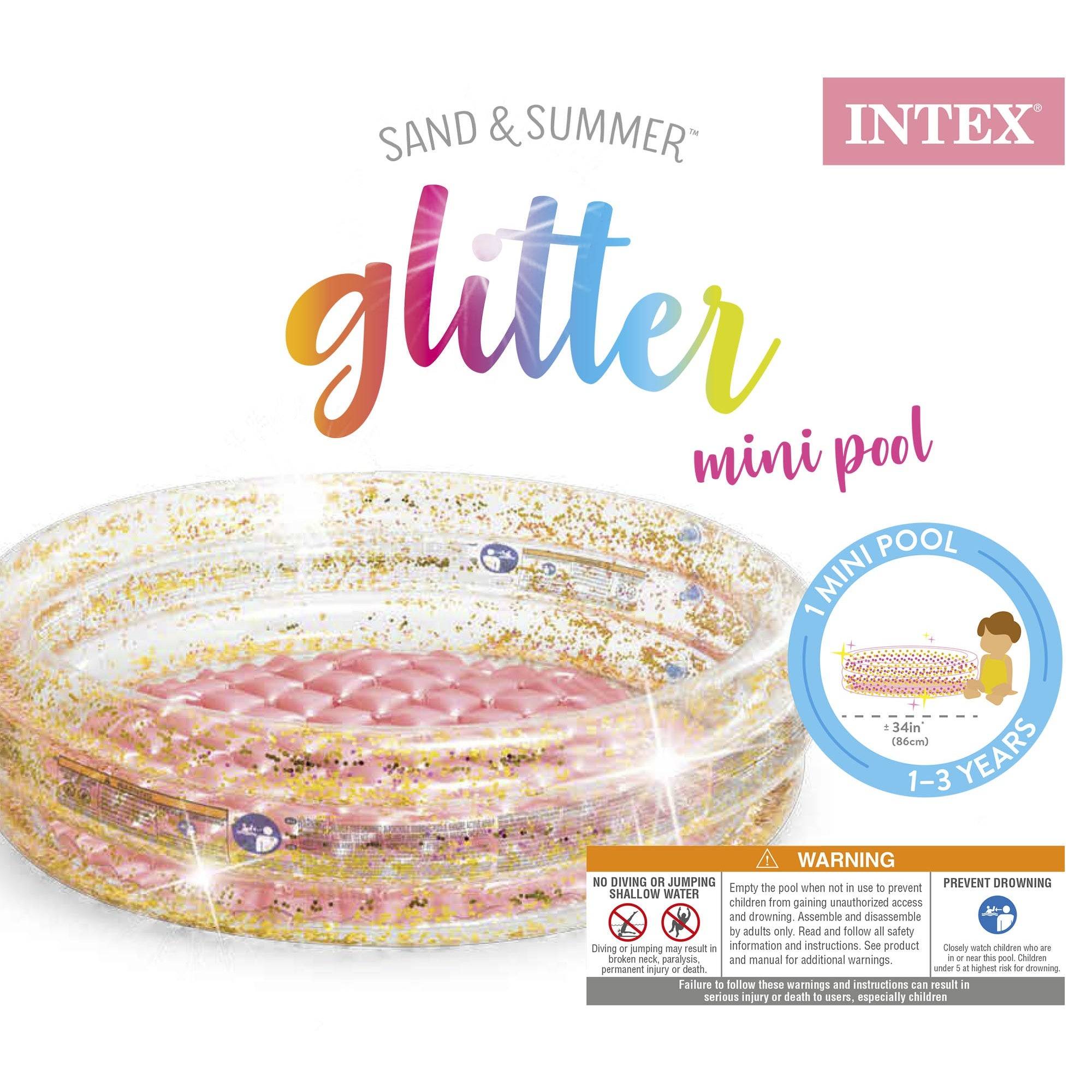 Intex Inflatable Glitter Mini Pool