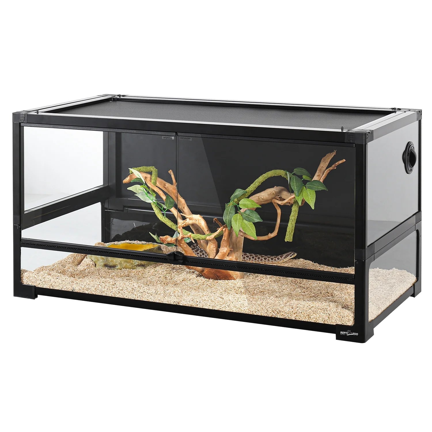 REPTI ZOO 40 Gallon Tempered Glass Reptile Large Terrarium Tank Reptile Terrarium 36