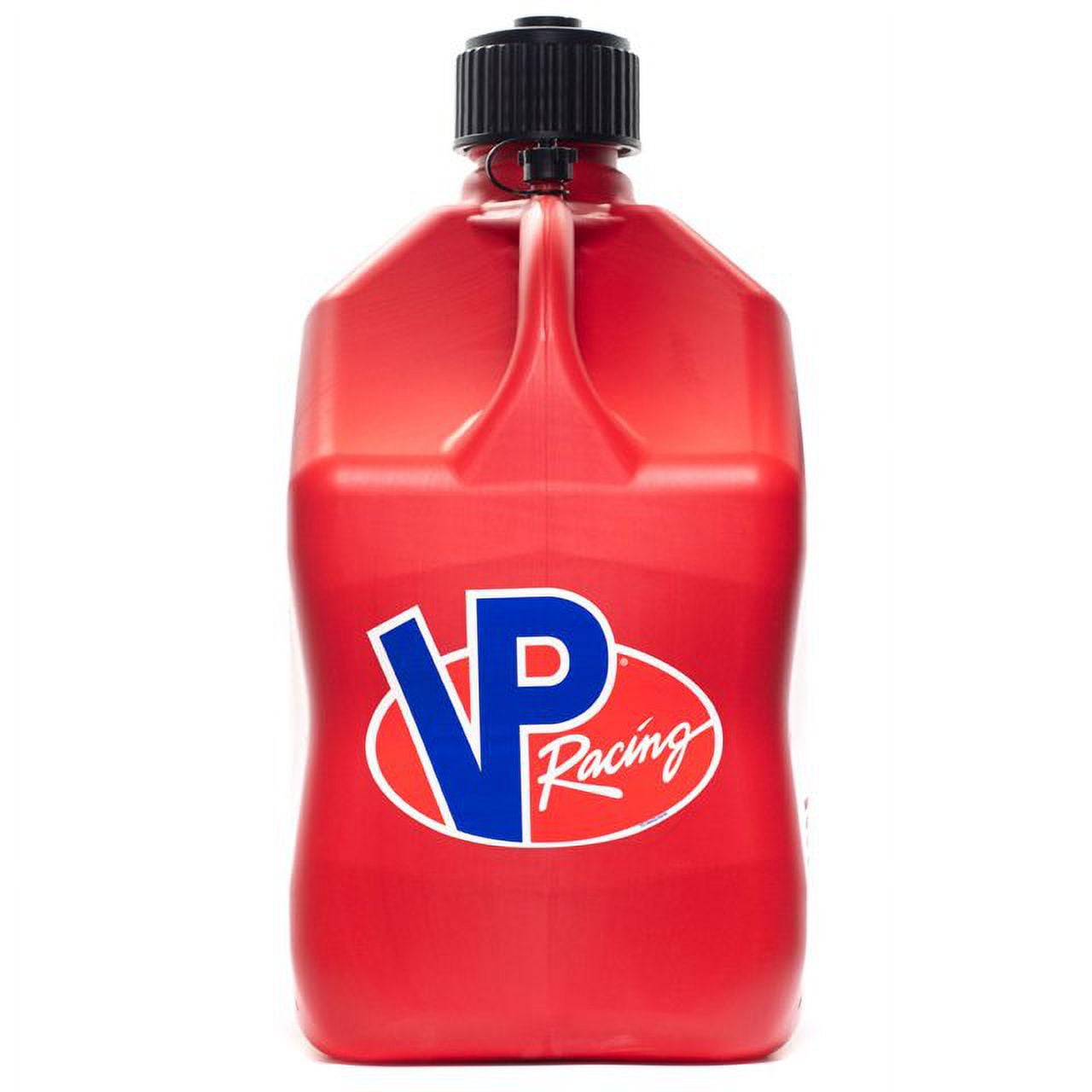 VP Racing Fuels 35160 Motorsport 5 Gallon Square Plastic Utility Jug Red w/ 14 Inch Deluxe Hose (4 Pack)
