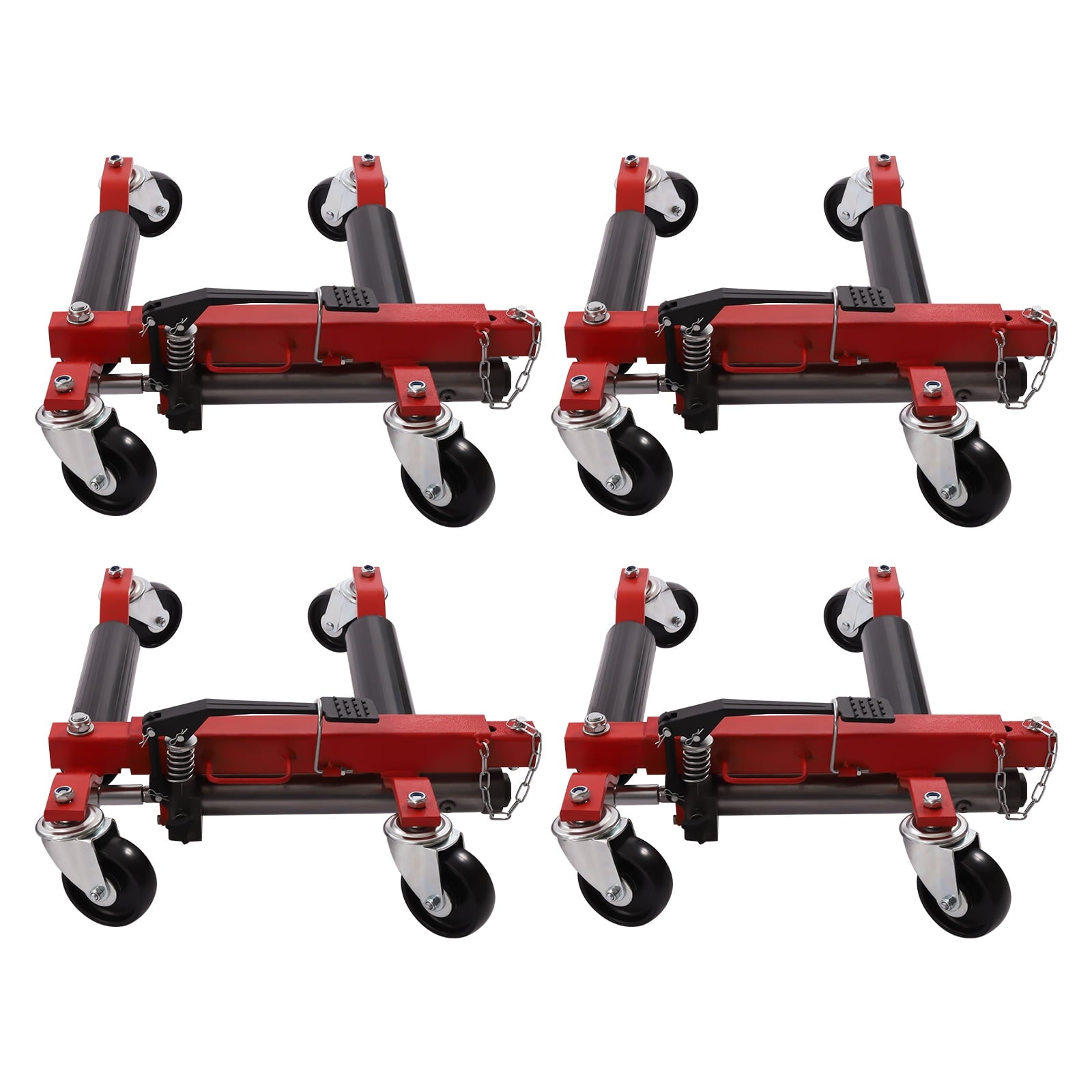 Miumaeov Wheel Dolly Car Skates Vehicle Positioning Hydraulic Tire Jack Truck Trailer Pick Up Dolly Foot Pedal, 1500lbs (2 Pack)