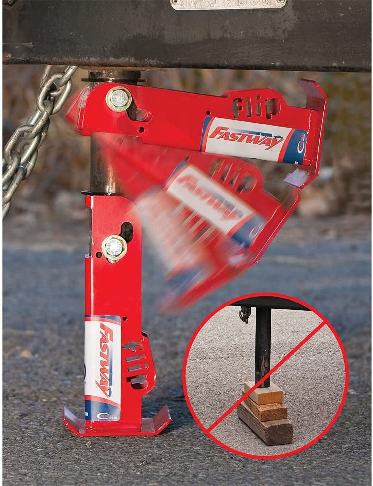 Southwest Wheel 5,000 lbs Side Wind RAM A-Frame Trailer Jack w/ 6