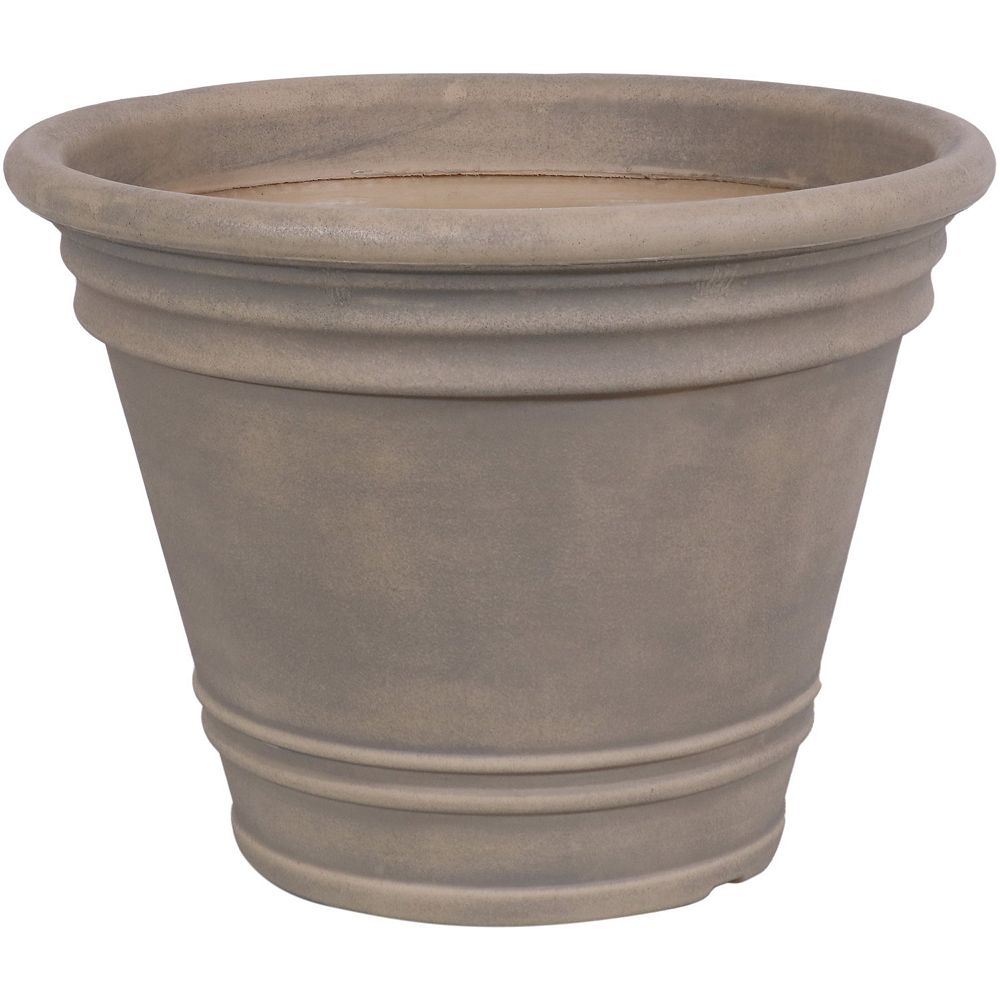 Sunnydaze Franklin Polyresin Outdoor Flower Pot Planter - 20