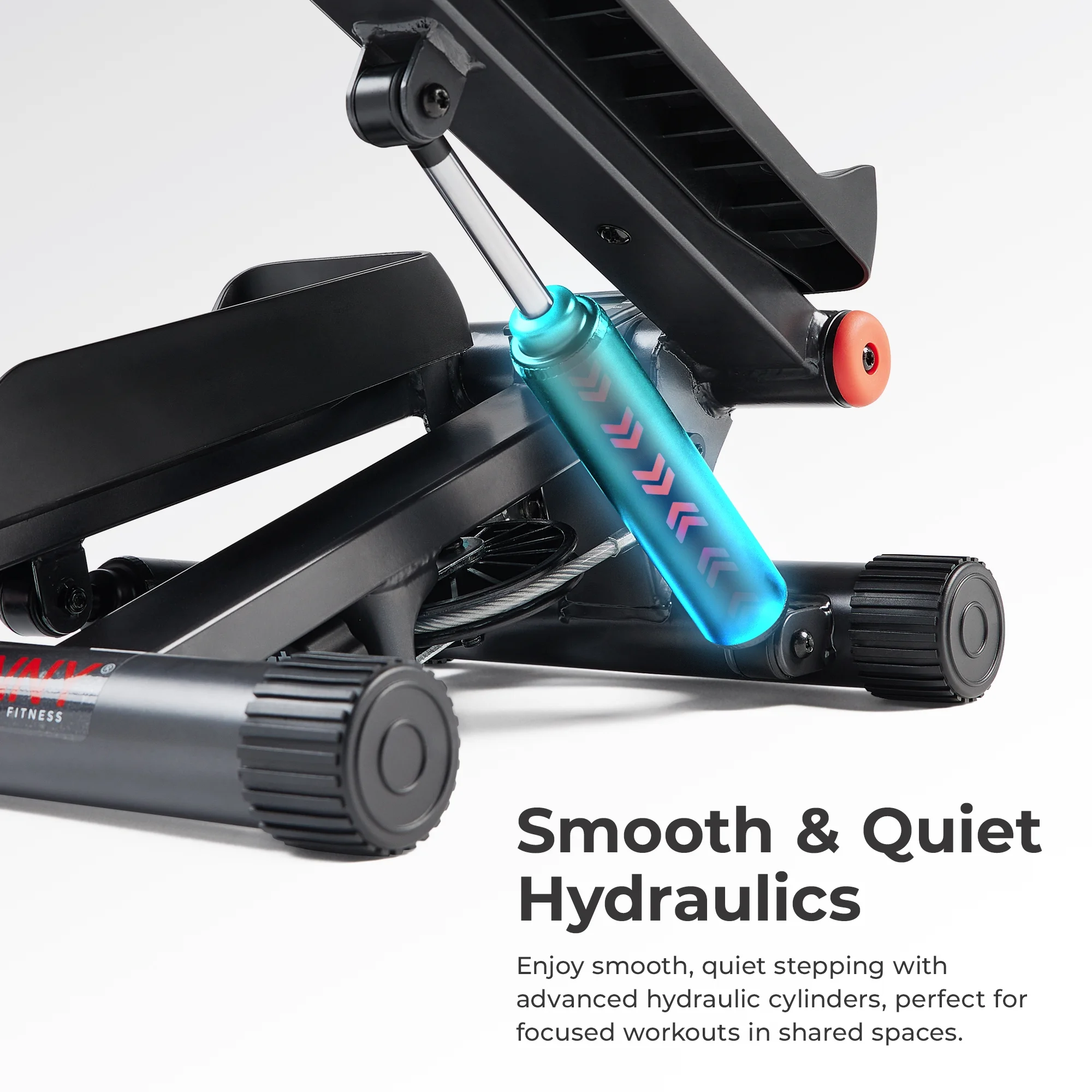 Sunny Health & Fitness SMART Mini Stepper with Exercise Bands - NO. 012SMART